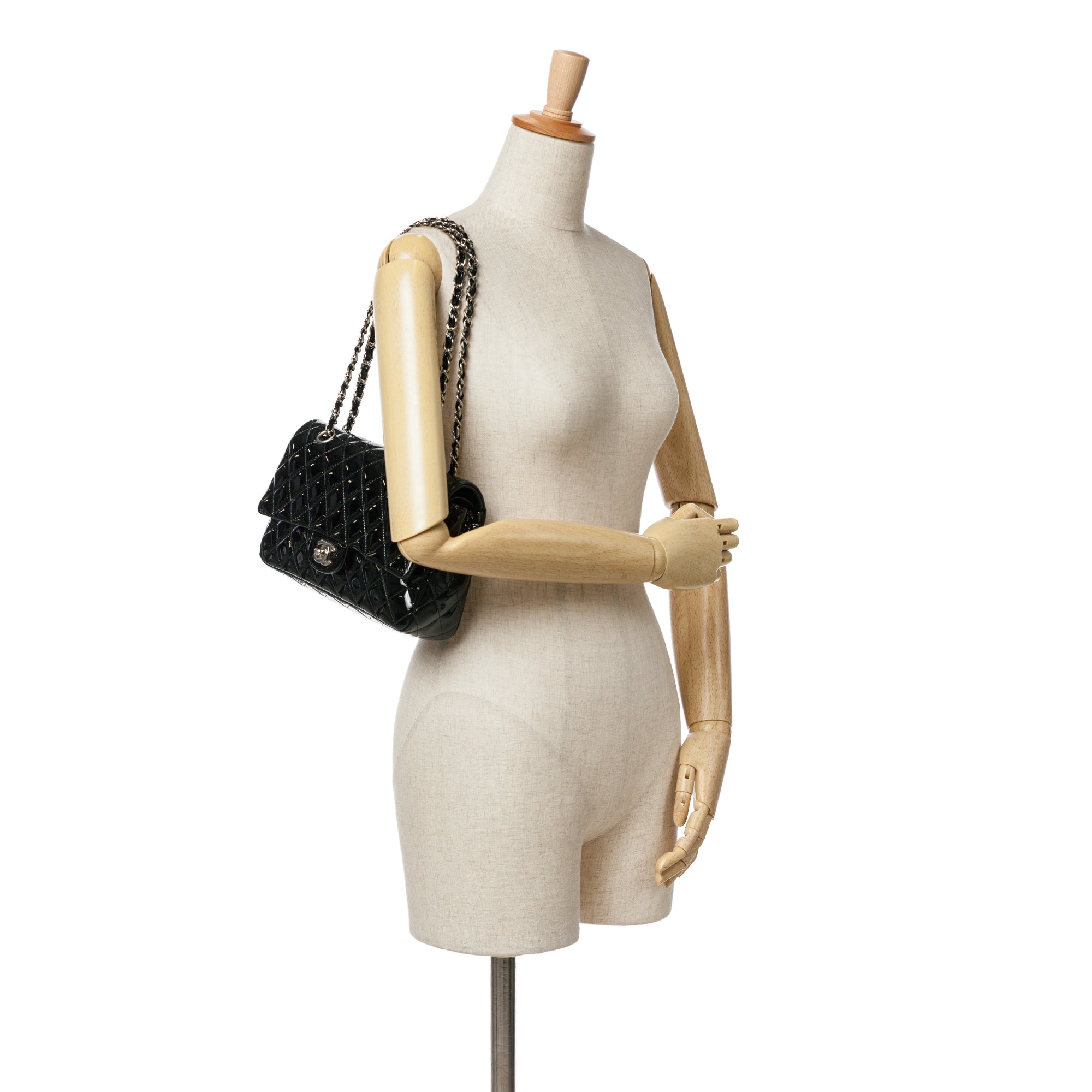 Chanel Medium Classic Patent Double Flap - image 7