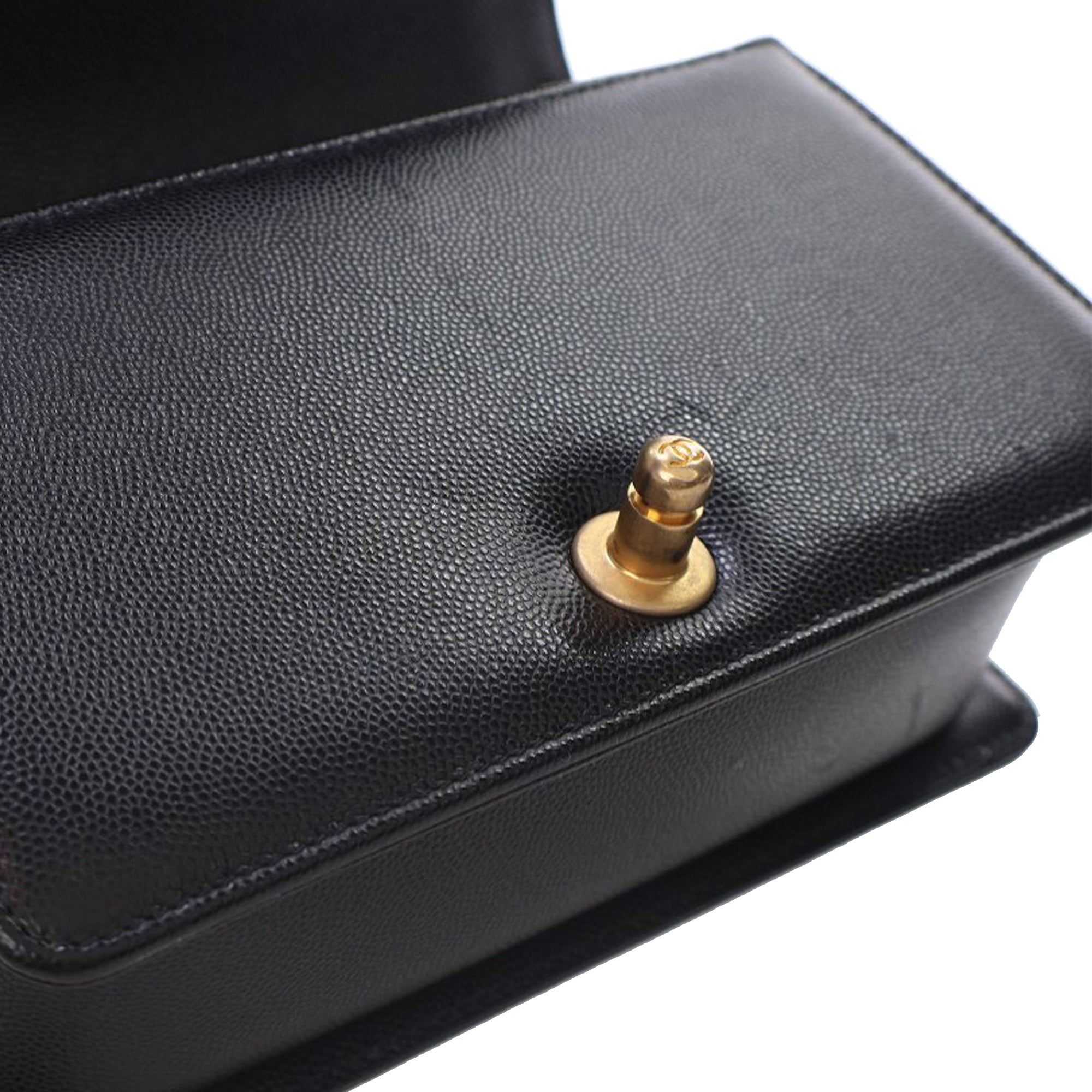 Chanel Small Quilted Caviar Boy Flap - image 8
