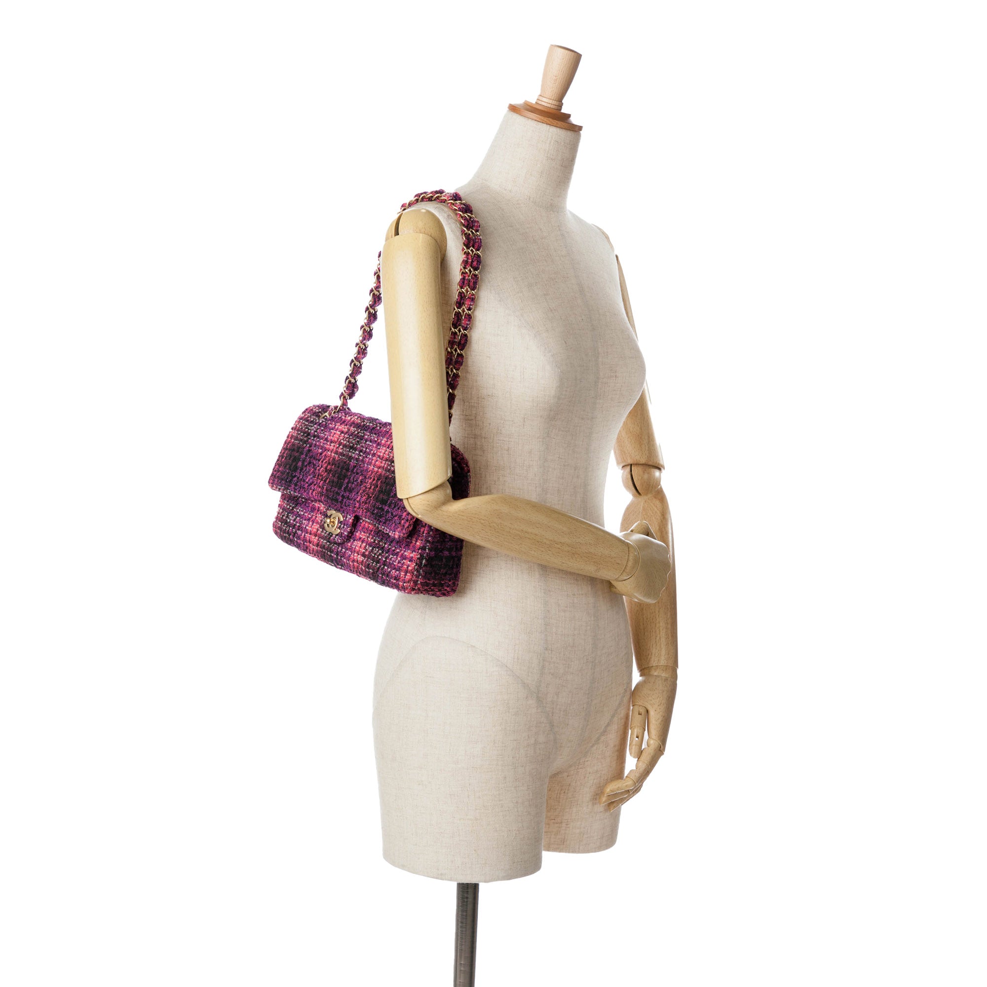Chanel Medium Classic Tweed Double Flap - image 10