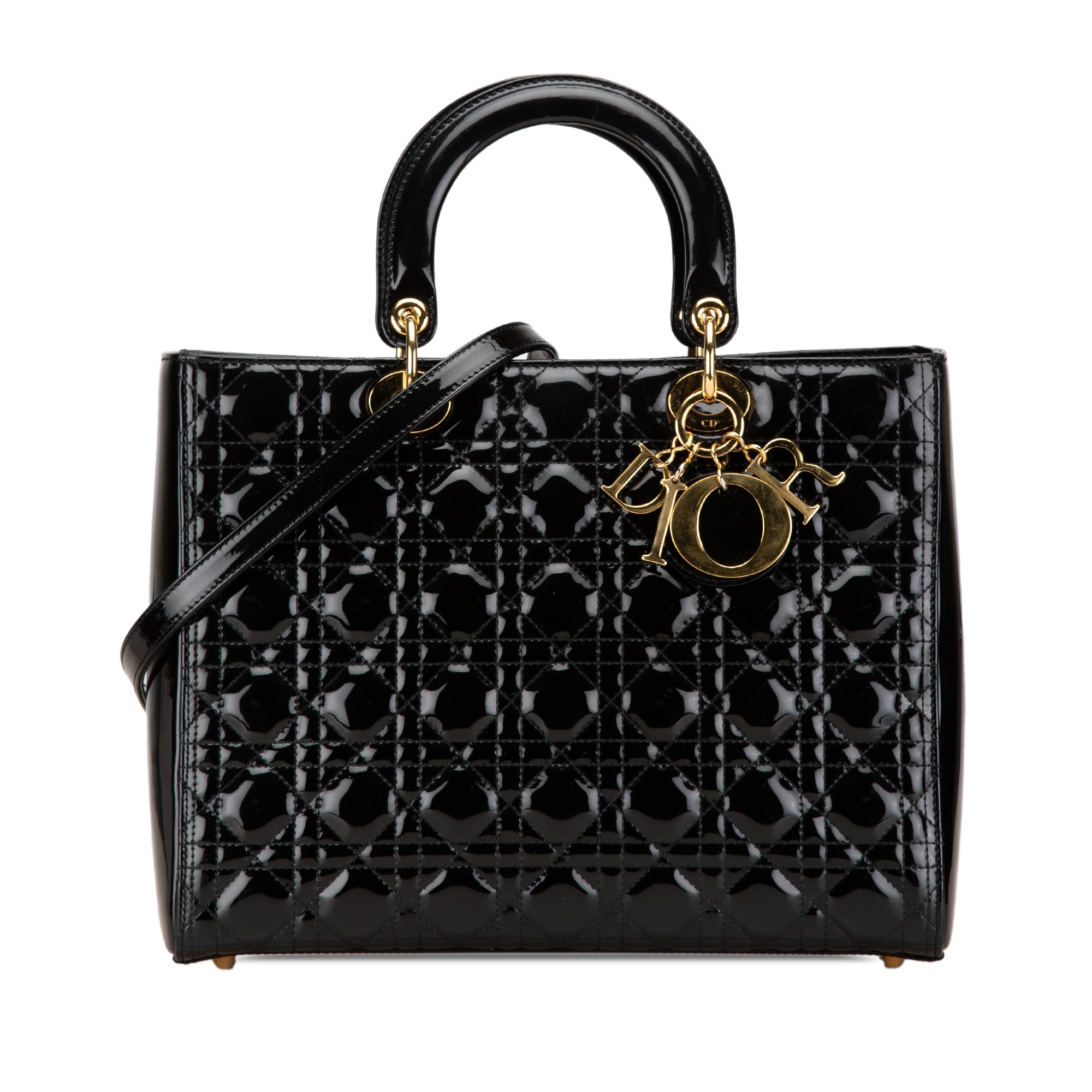 Dior Large Patent Cannage Lady Dior - image 1