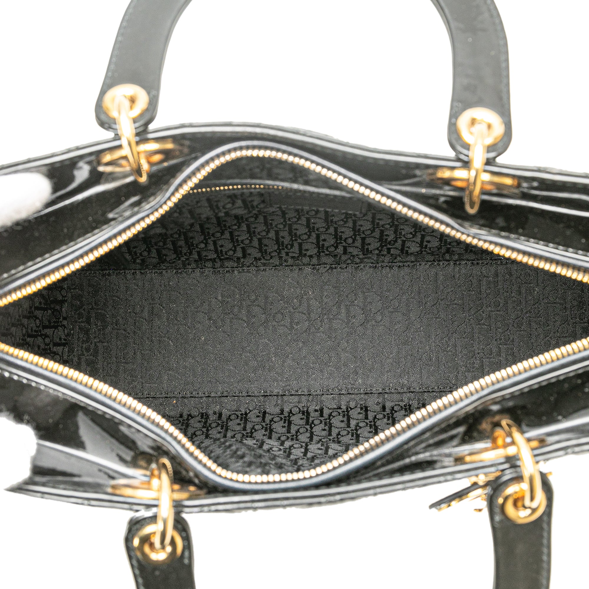 Dior Large Patent Cannage Lady Dior - image 4