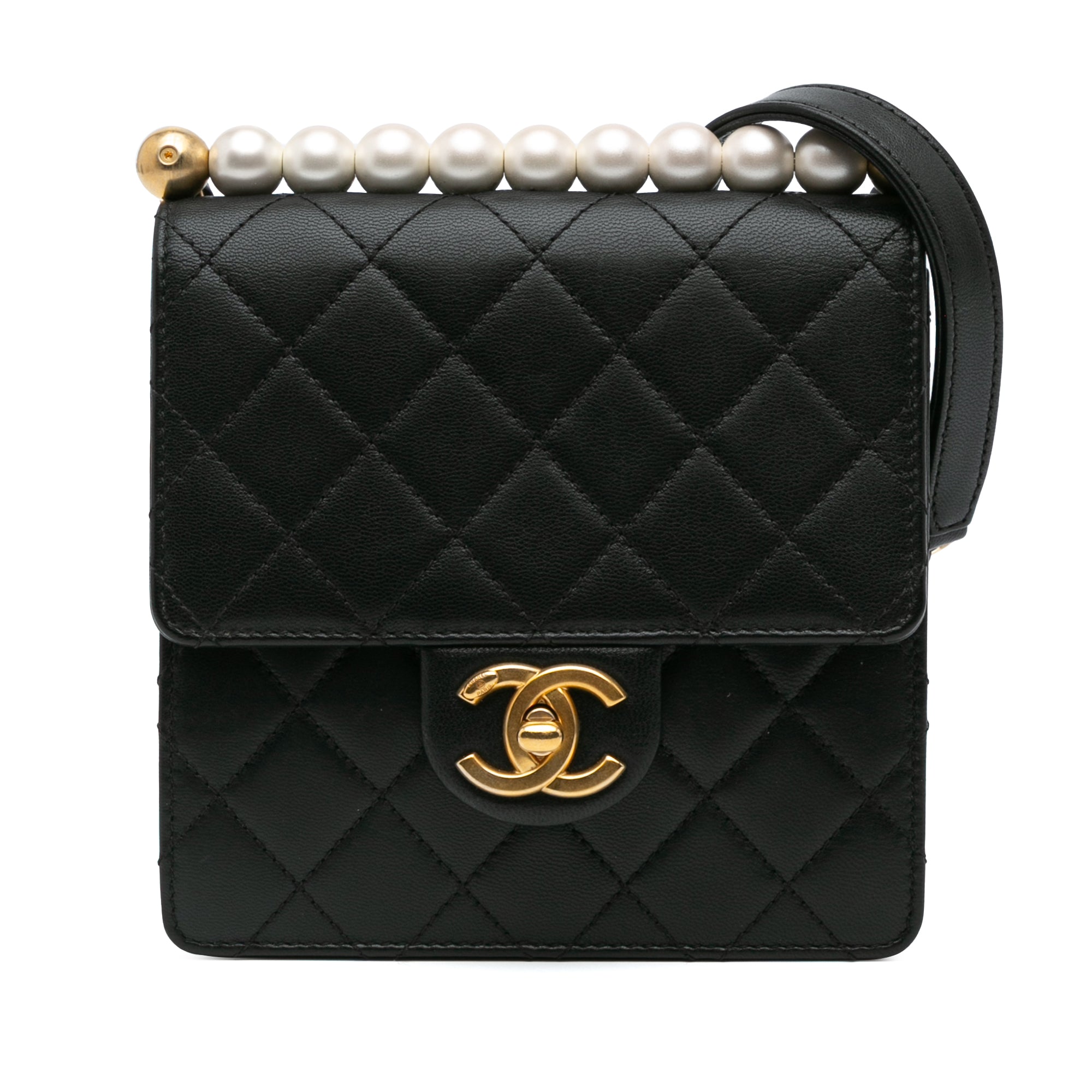 Chanel Small Lambskin Chic Pearls Flap - image 1