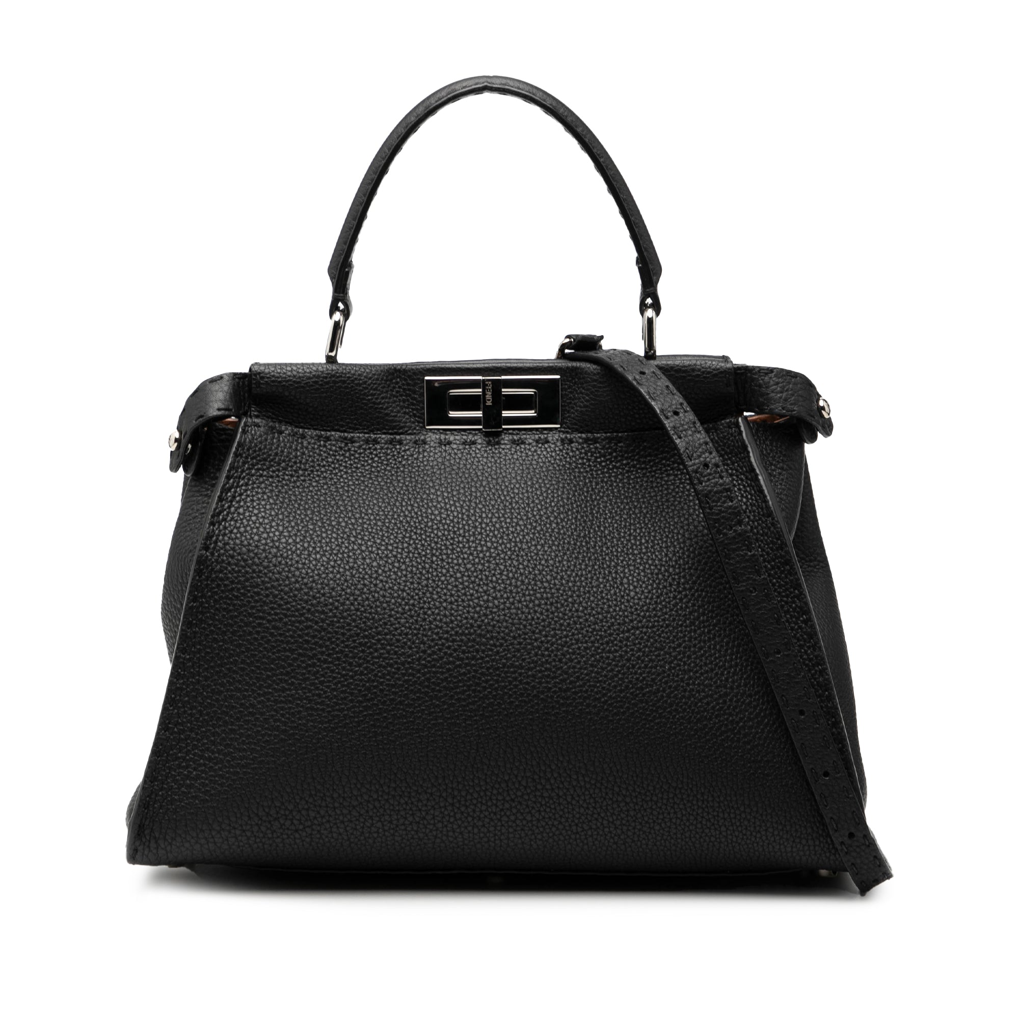 Fendi Medium Leather Peekaboo Selleria Satchel - image 1