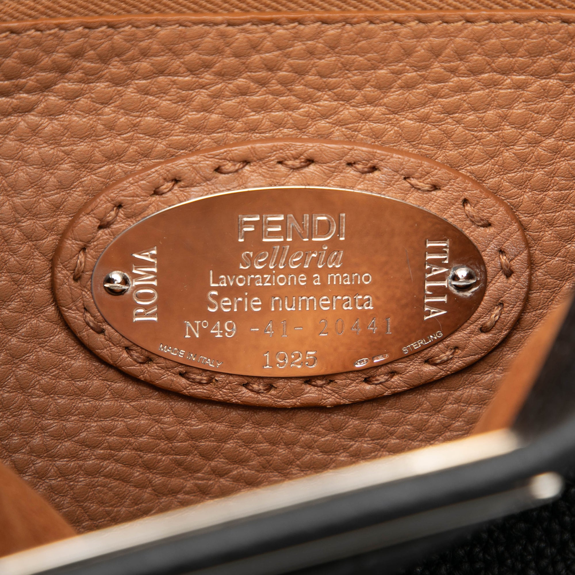 Fendi Medium Leather Peekaboo Selleria Satchel - image 5