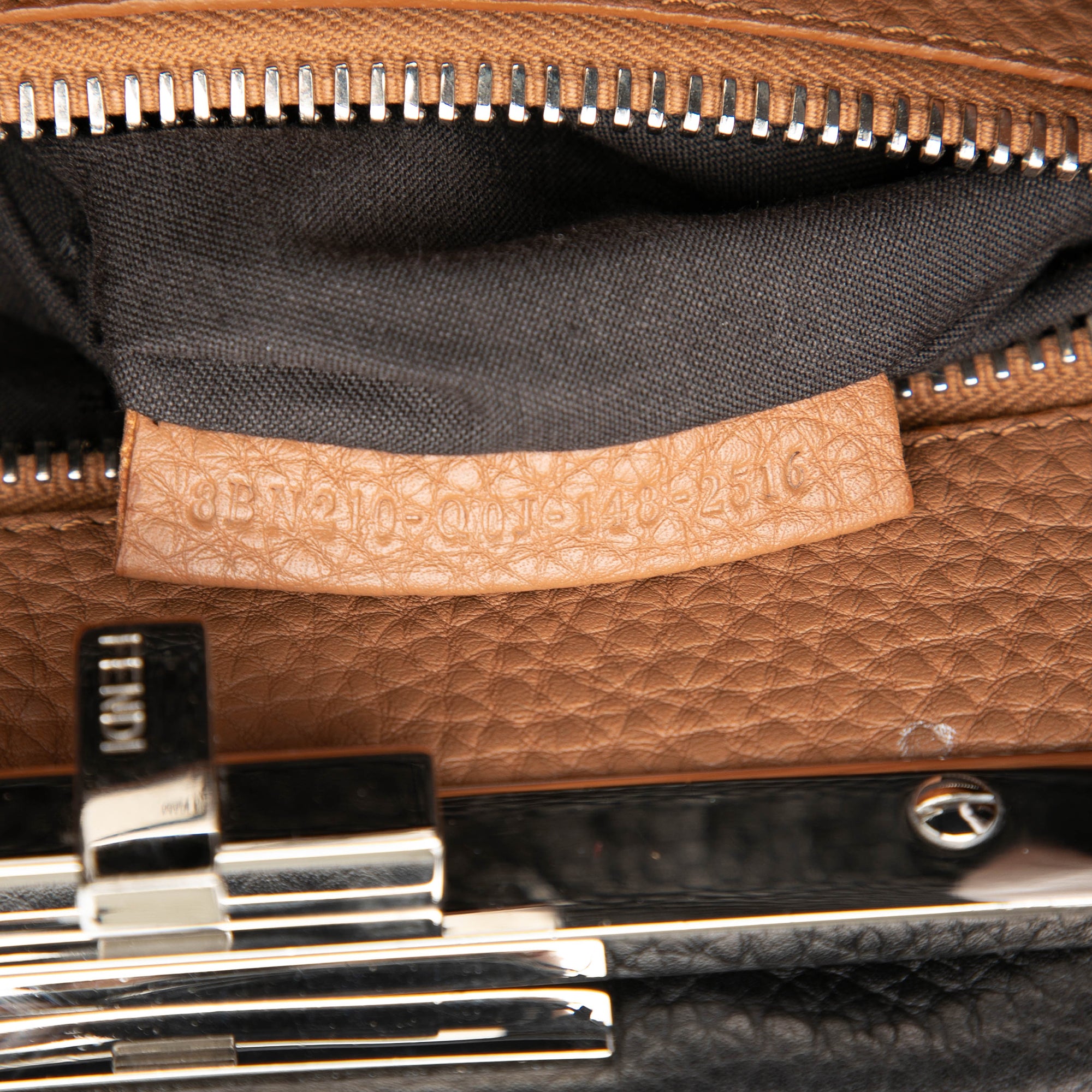 Fendi Medium Leather Peekaboo Selleria Satchel - image 6