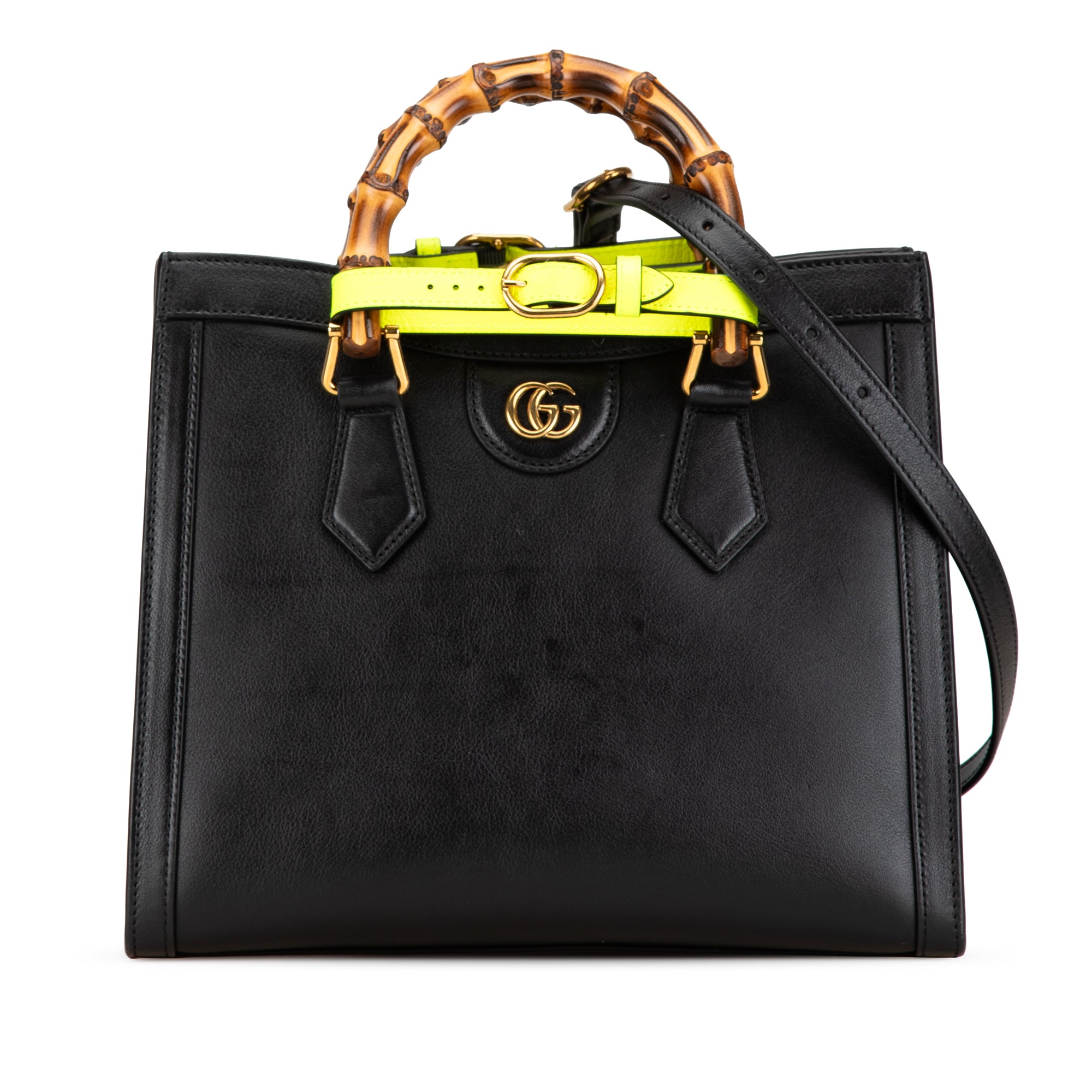 Gucci Medium Calfskin Bamboo Diana Satchel - image 1