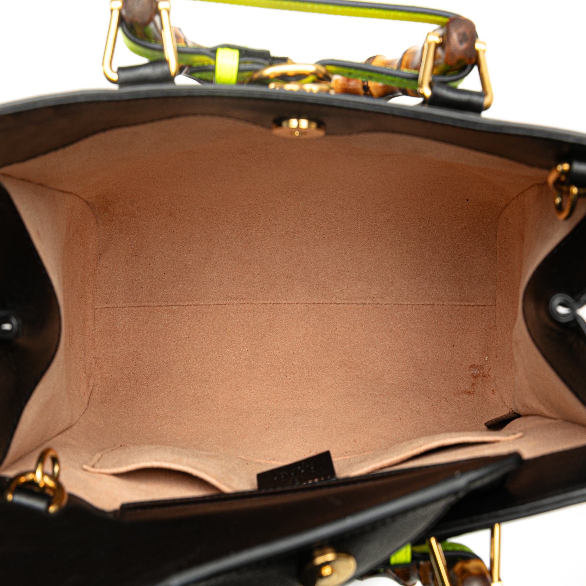 Gucci Medium Calfskin Bamboo Diana Satchel - image 4