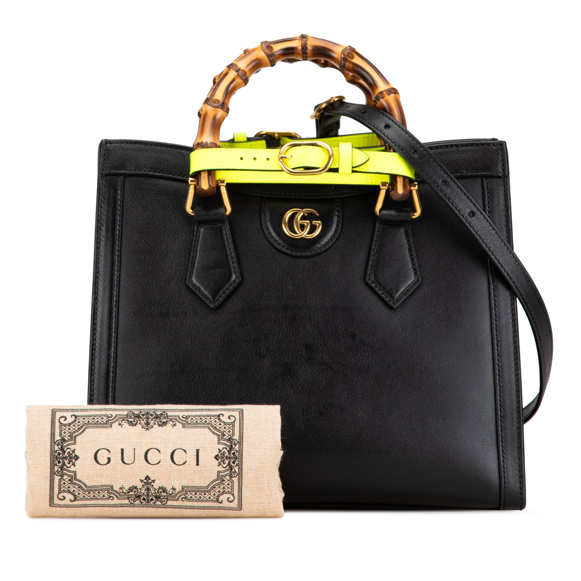 Gucci Medium Calfskin Bamboo Diana Satchel - image 8