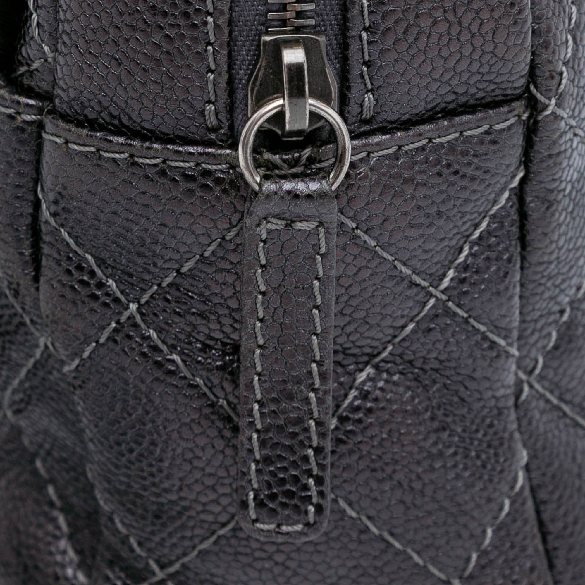 Chanel Jumbo Quilted Caviar Easy Flap - image 8