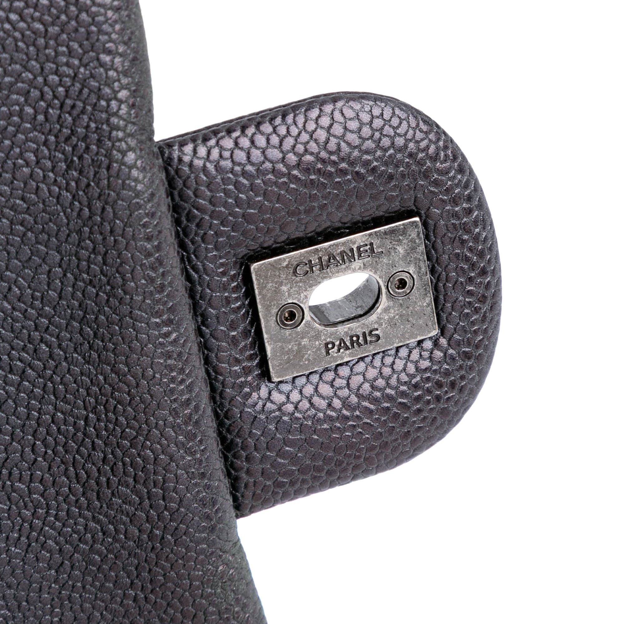 Chanel Jumbo Quilted Caviar Easy Flap - image 9