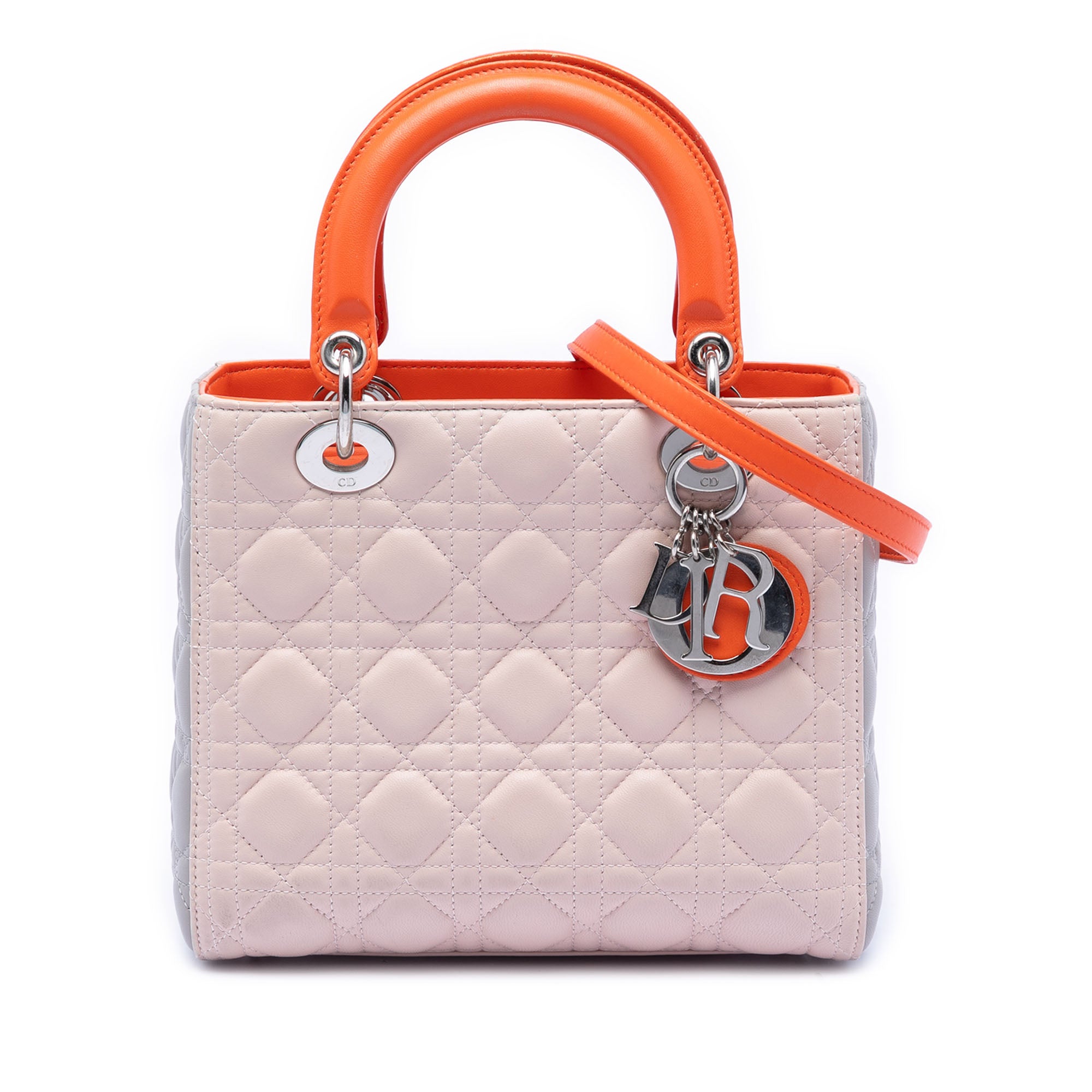 Dior Medium Tricolor Lambskin Cannage Lady Dior - image 1