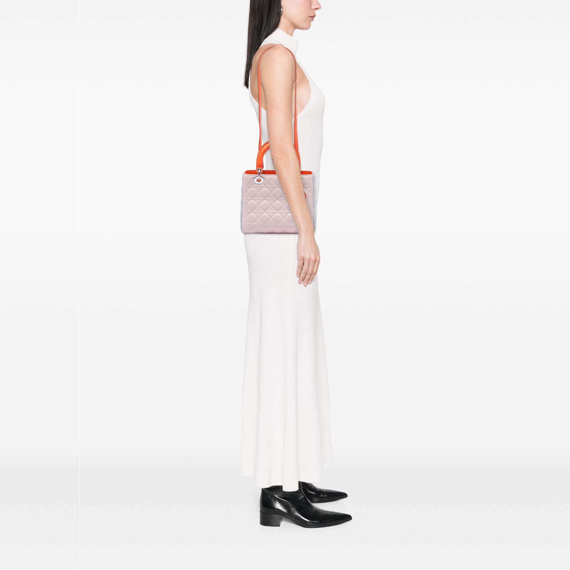 Dior Medium Tricolor Lambskin Cannage Lady Dior - image 7