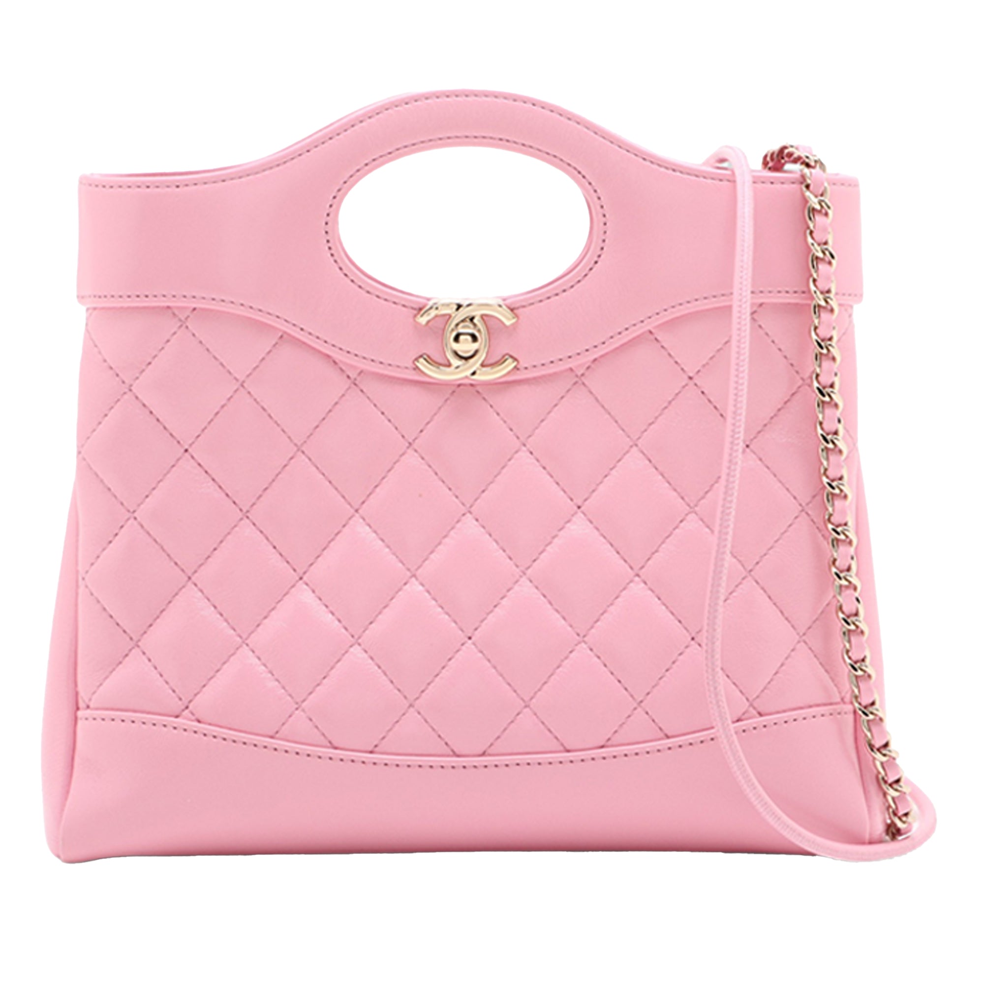 Chanel Mini Shiny Lambskin 31 Shopping Bag - image 1