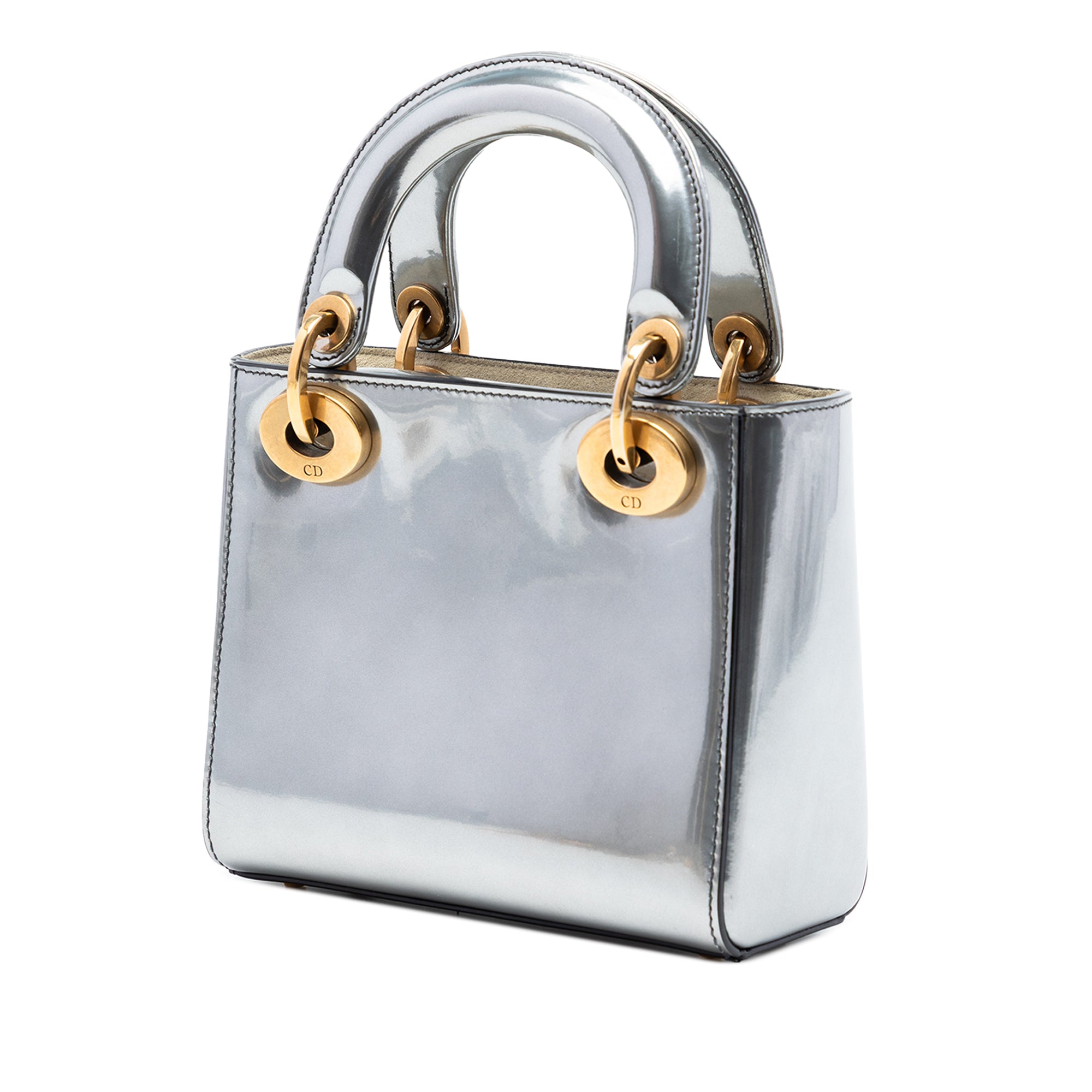 Dior Mini Metallic Patent Lady Dior - image 2