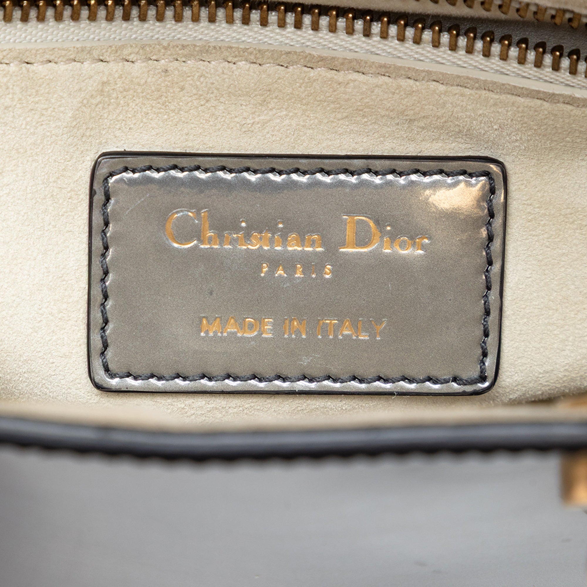 Dior Mini Metallic Patent Lady Dior - image 5