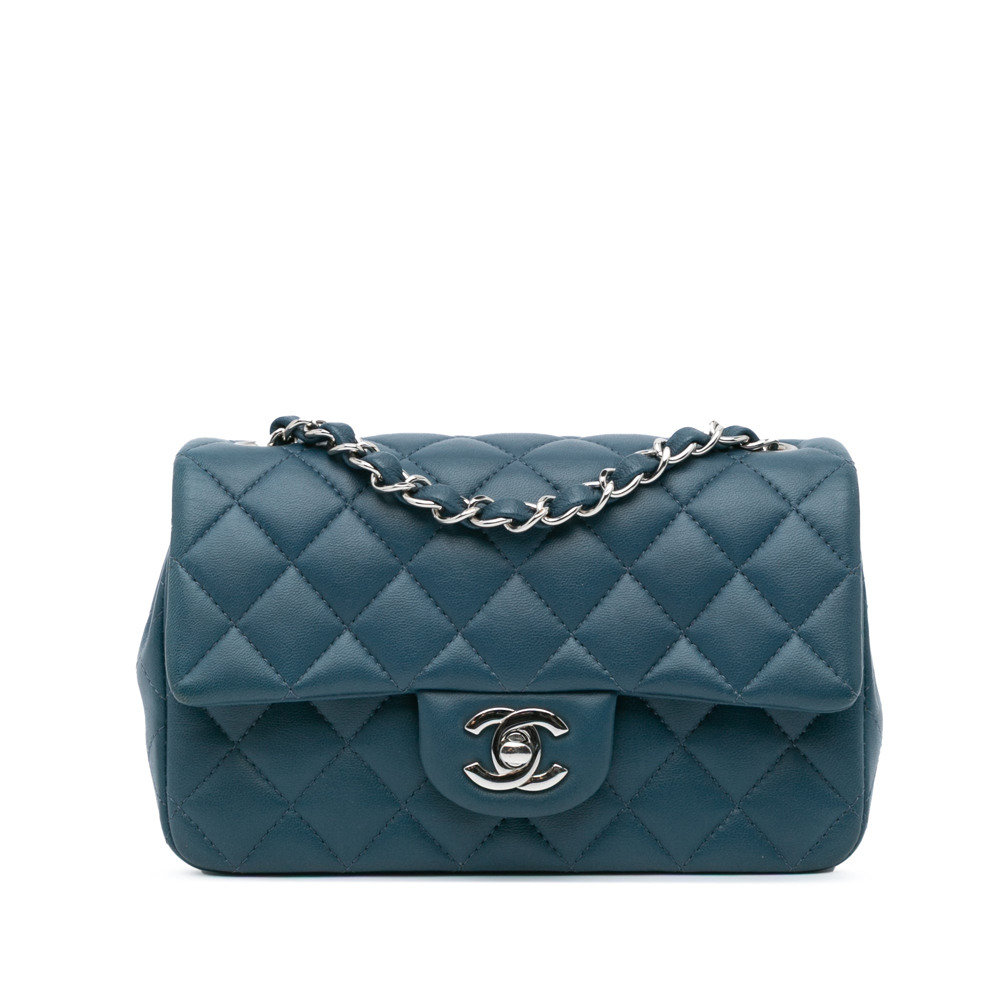 Chanel Mini Rectangular Classic Lambskin Single Flap - image 1