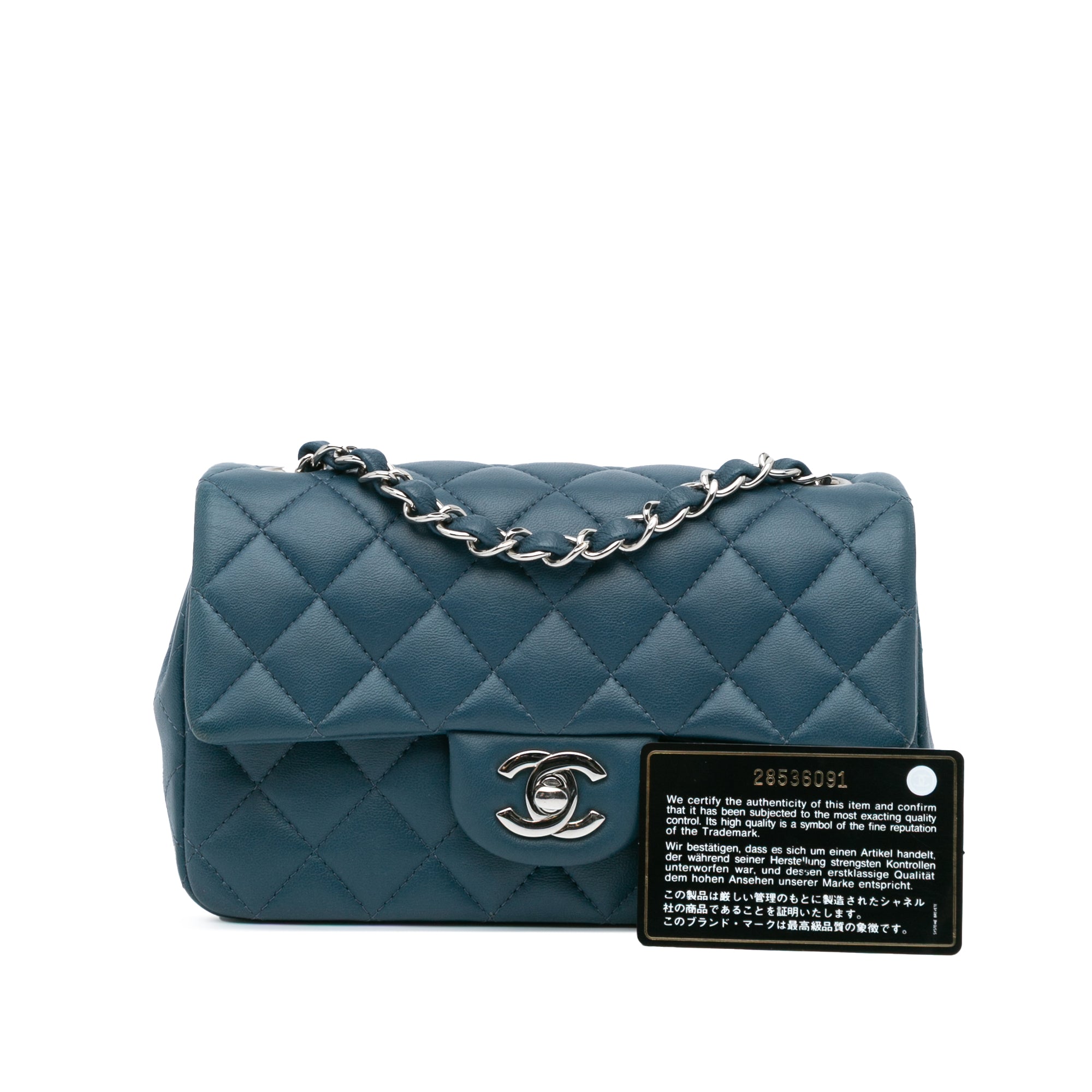 Chanel Mini Rectangular Classic Lambskin Single Flap - image 10