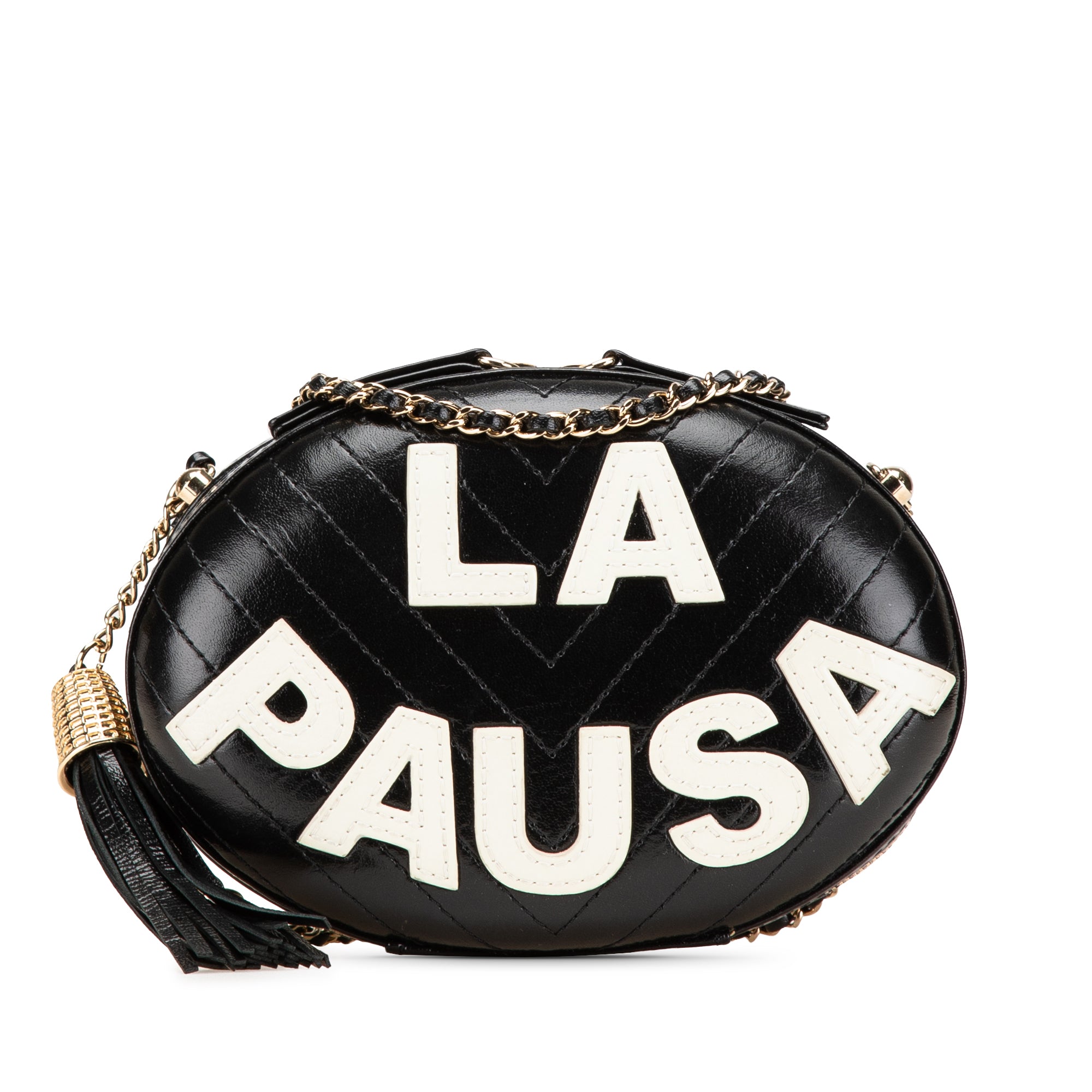 Chanel Chevron Lambskin La Pausa Evening Bag - image 1
