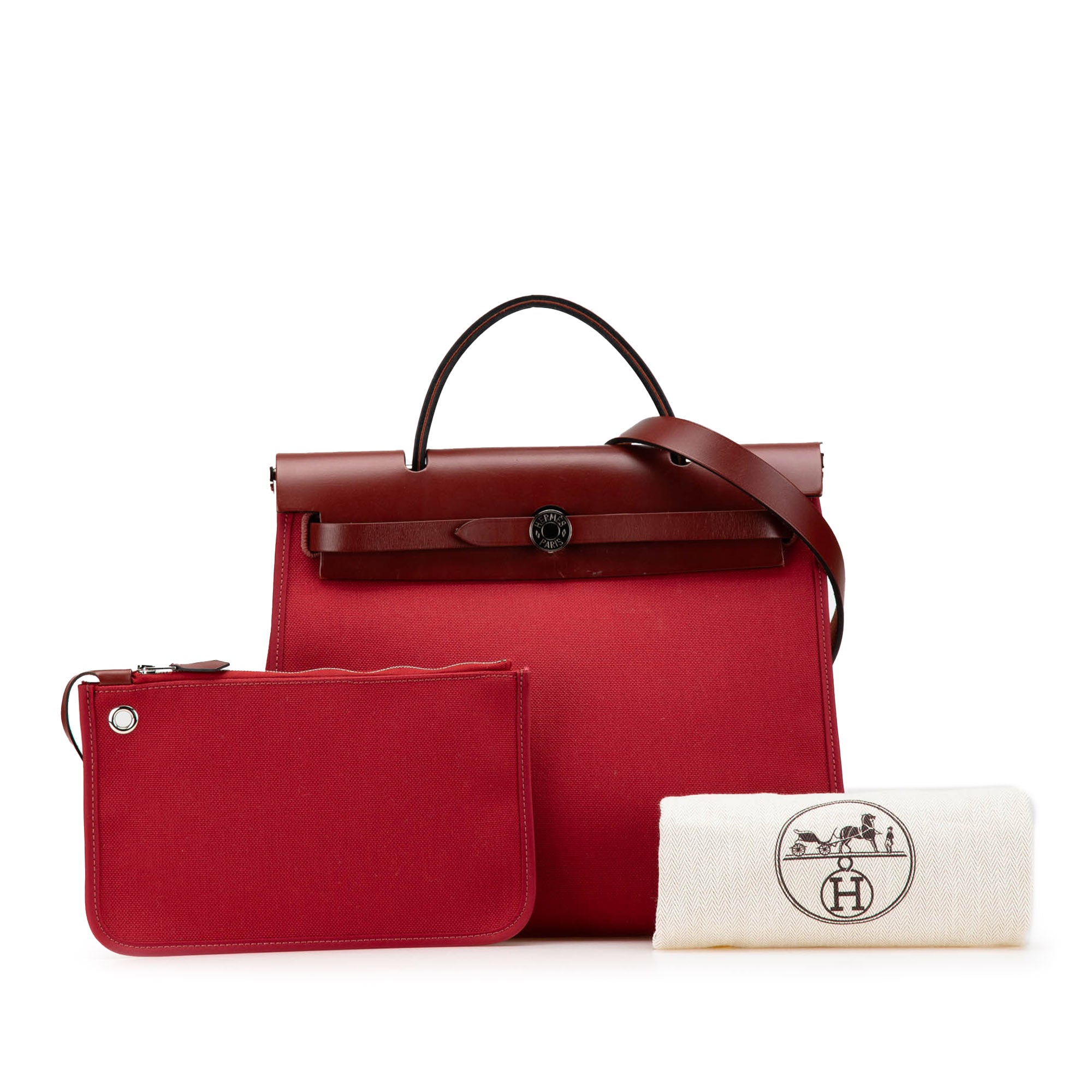 Hermès Toile Herbag Zip 31 - image 12