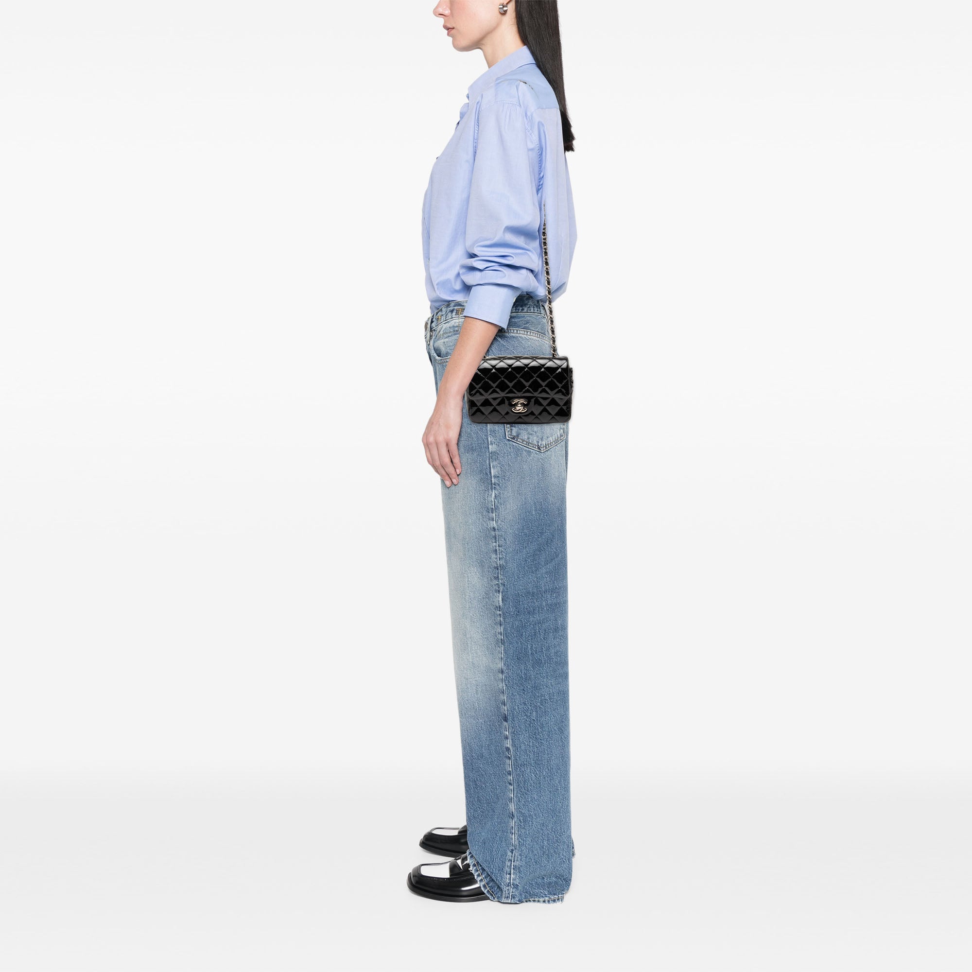 Chanel Mini Rectangular Classic Patent Single Flap - image 6