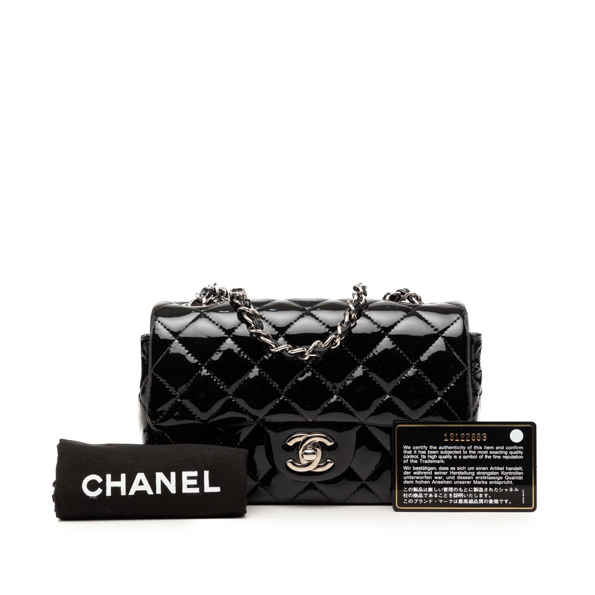 Chanel Mini Rectangular Classic Patent Single Flap - image 7