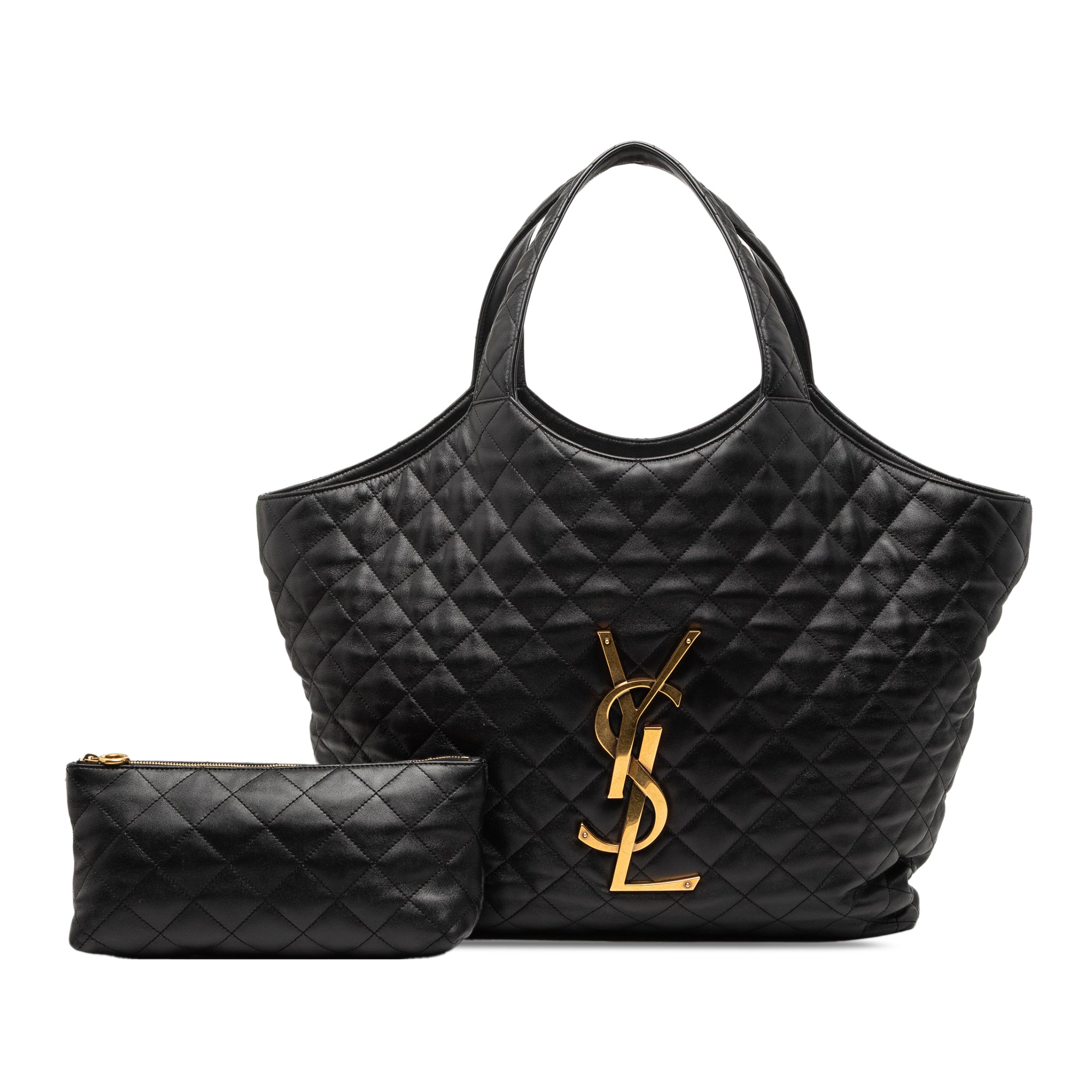 Saint Laurent Maxi Quilted Lambskin Icare Shopping Tote - image 8