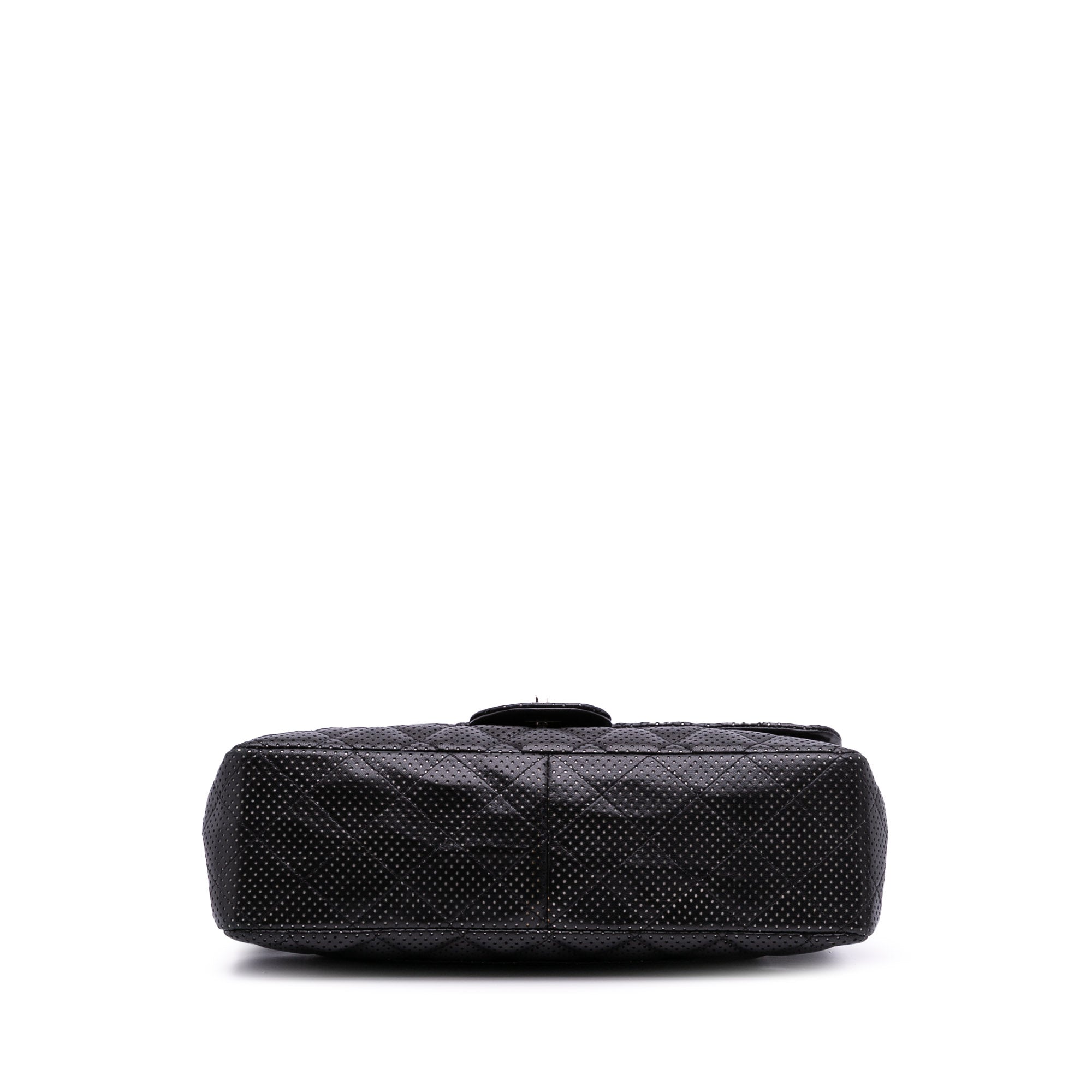 Chanel Jumbo Perforated Lambskin Single Flap - image 3