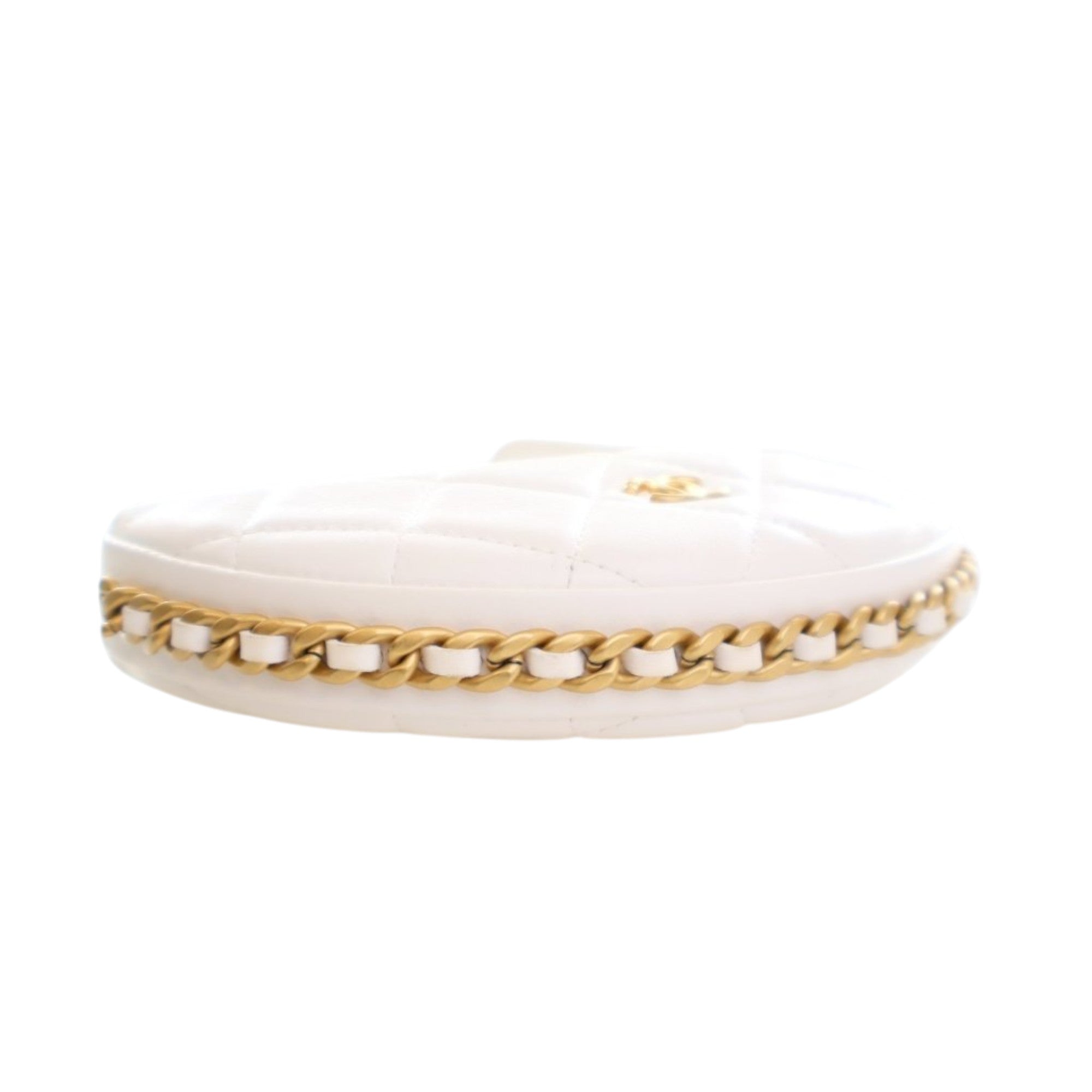 Chanel Mini Shiny Crumpled Quilted Lambskin Chain Around Pouch - image 13