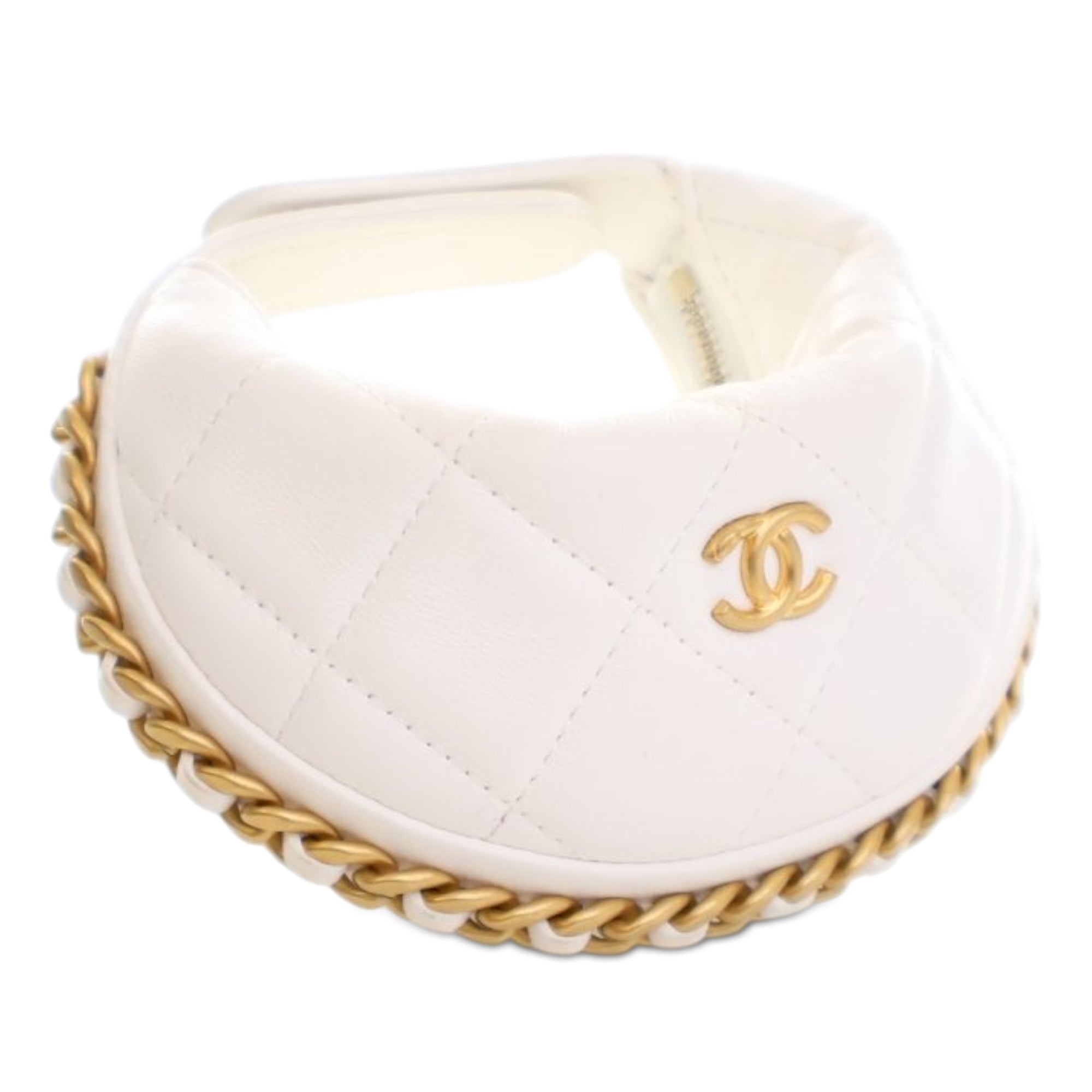 Chanel Mini Shiny Crumpled Quilted Lambskin Chain Around Pouch - image 2