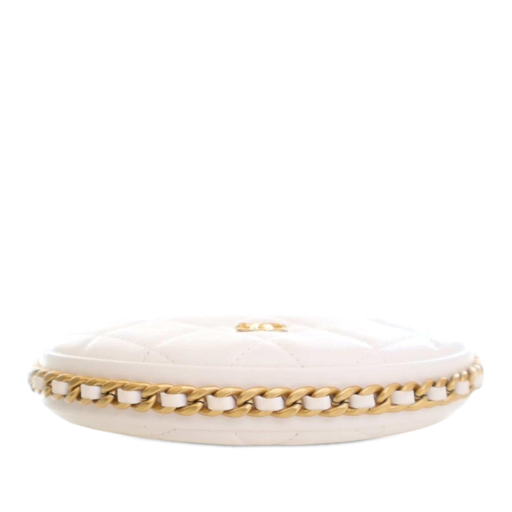 Chanel Mini Shiny Crumpled Quilted Lambskin Chain Around Pouch - image 5