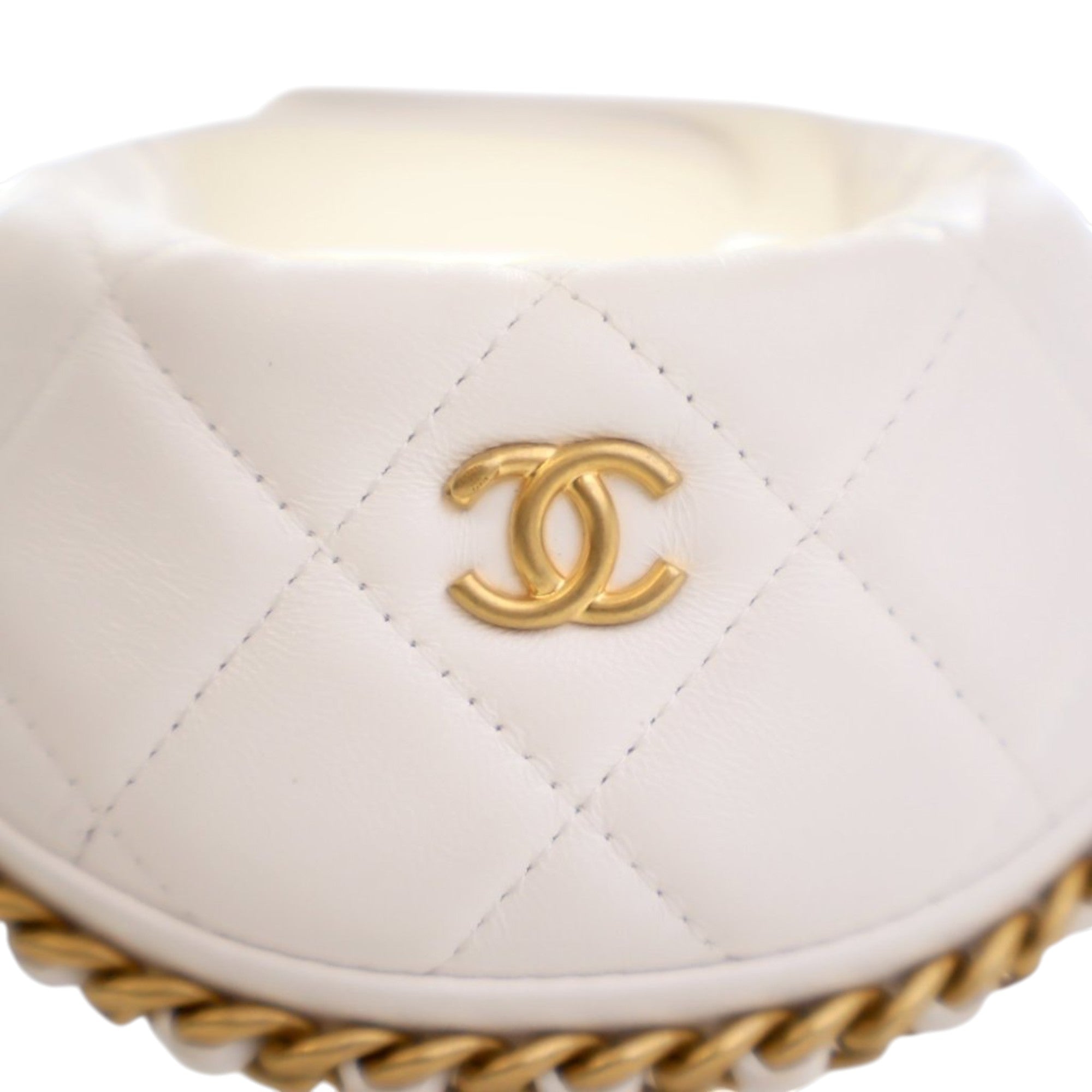 Chanel Mini Shiny Crumpled Quilted Lambskin Chain Around Pouch - image 9