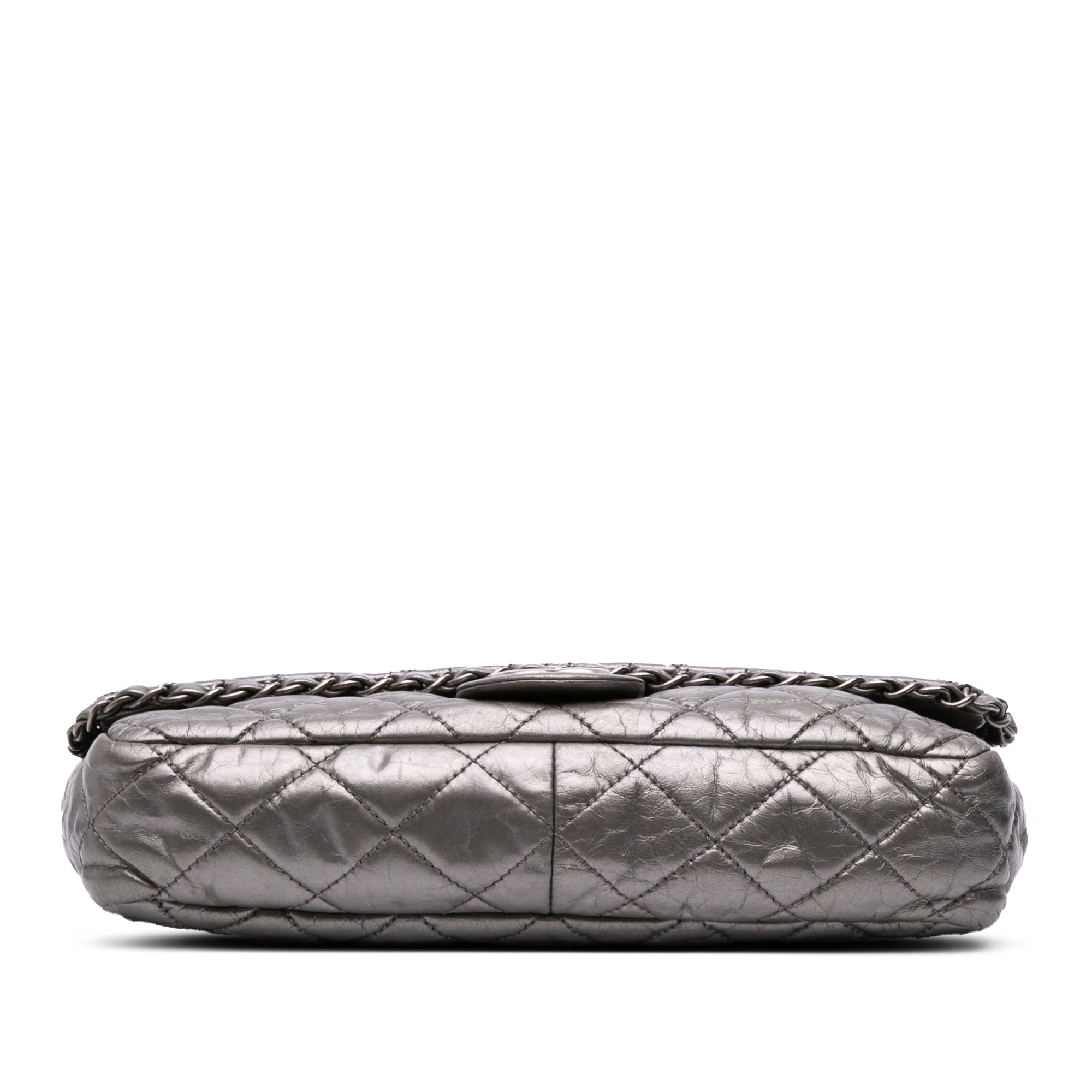 Chanel Medium Quilted Metallic Aged Calfskin Chain Me Flap - image 3