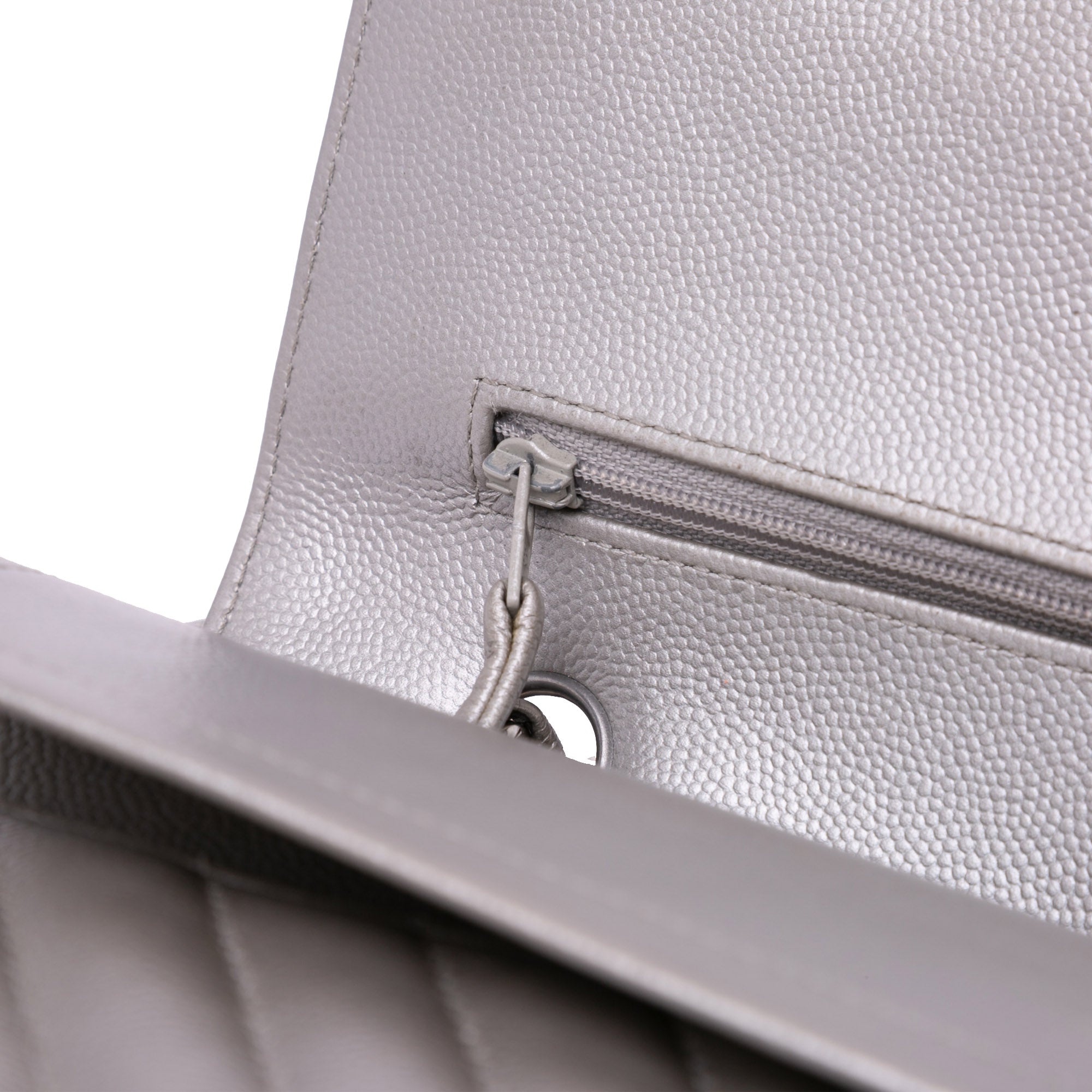 Chanel Medium Classic Chevron Caviar Double Flap - image 9
