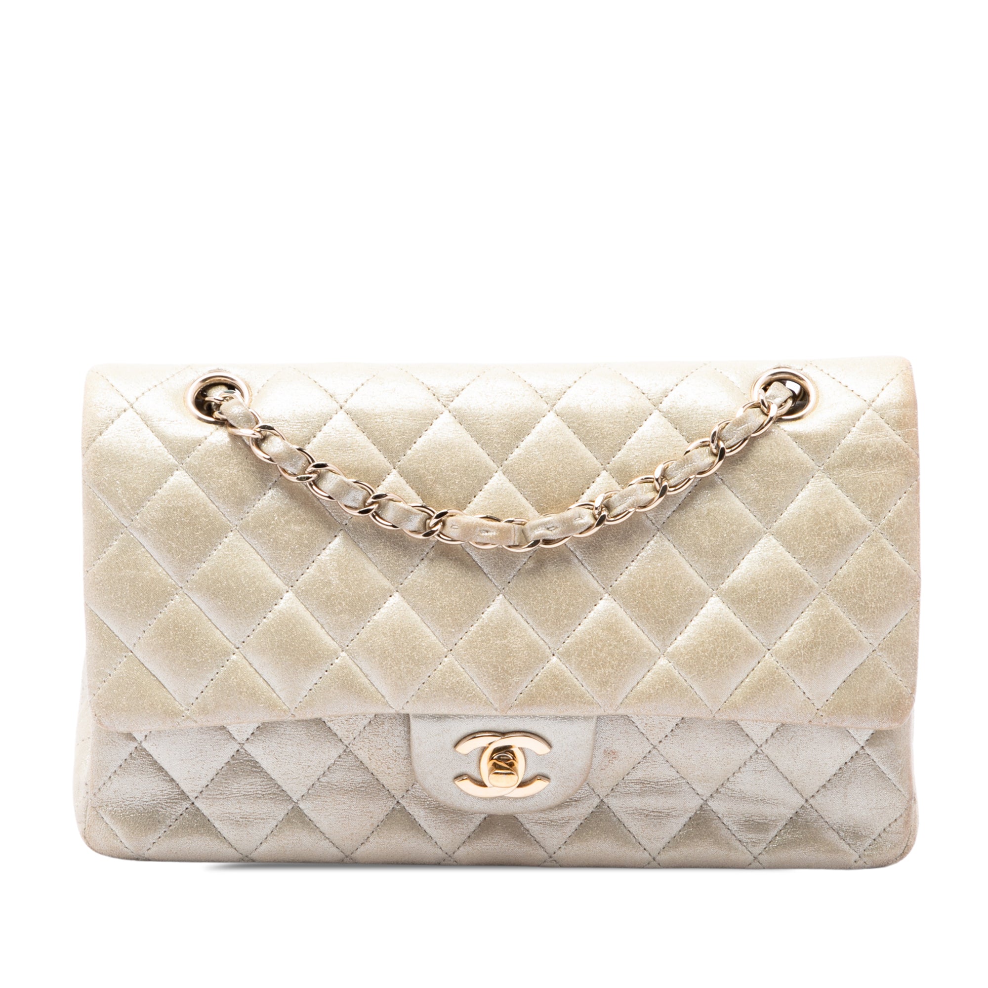 Chanel Medium Classic Iridescent Calfskin Double Flap - image 1