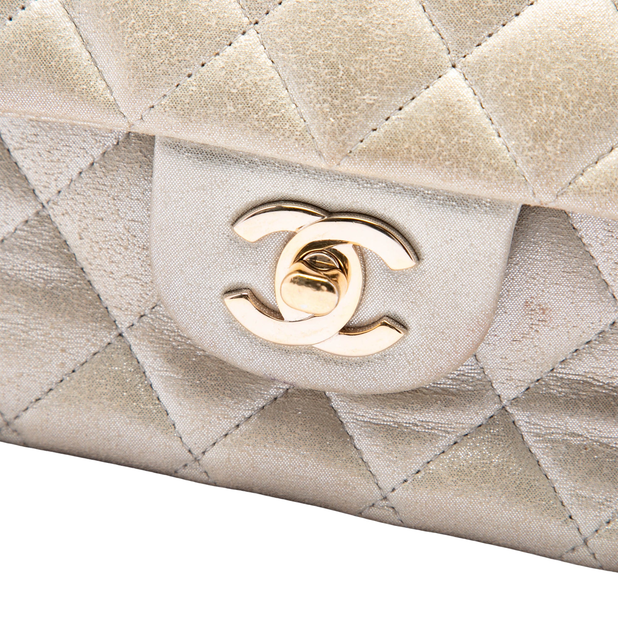 Chanel Medium Classic Iridescent Calfskin Double Flap - image 5