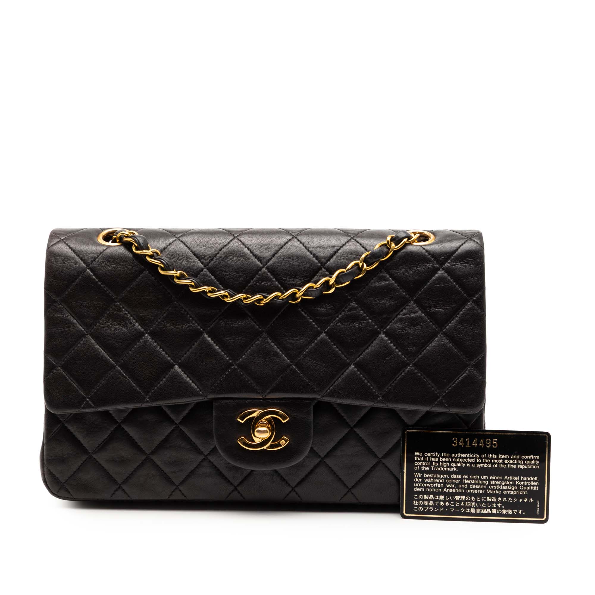 Chanel Medium Classic Lambskin Double Flap - image 8