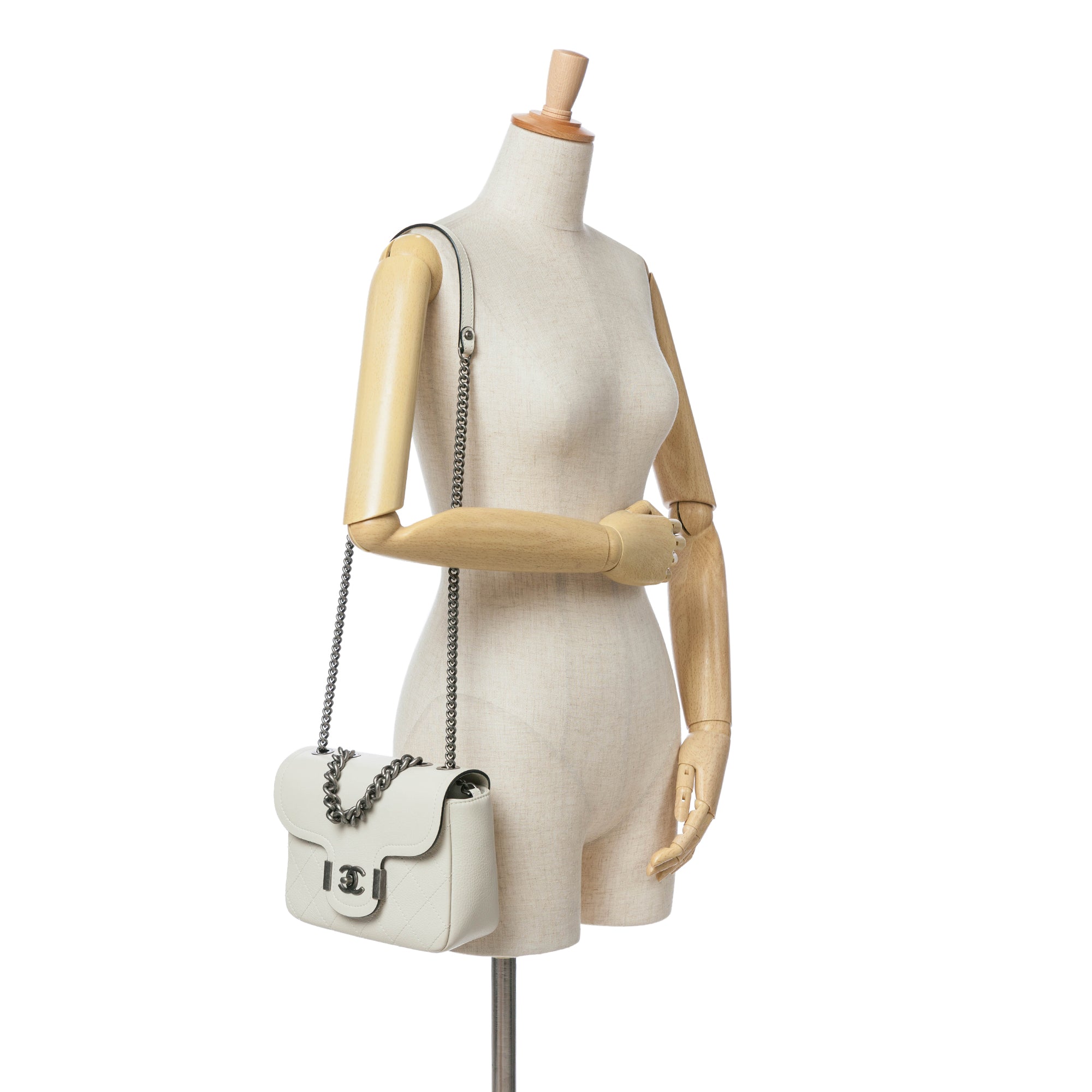 Chanel Paris Greece Calfskin Archi Chic Flap - image 7