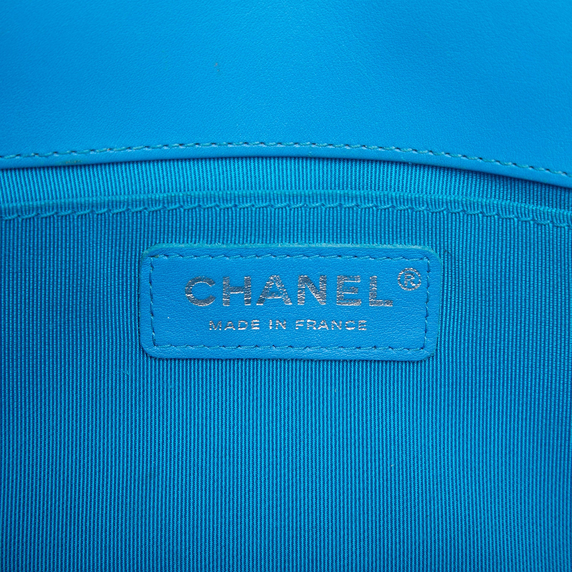 Chanel Old Medium Quilted Patent Boy Flap - image 5