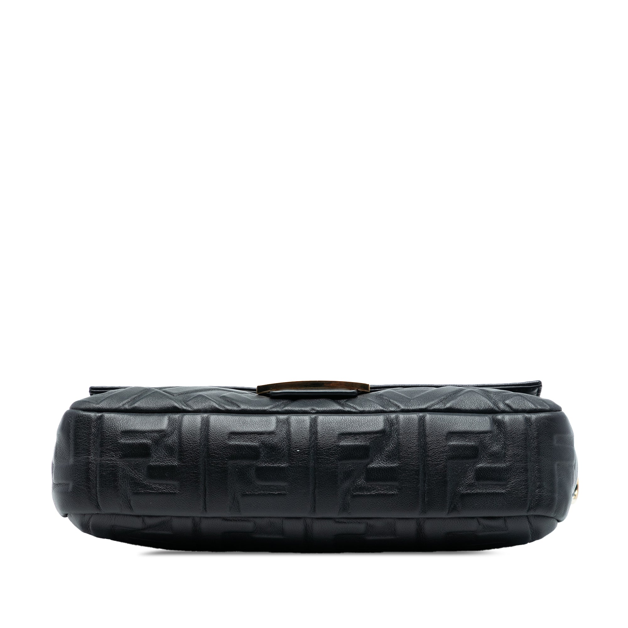 Fendi Zucca Embossed Leather Baguette Satchel - image 3
