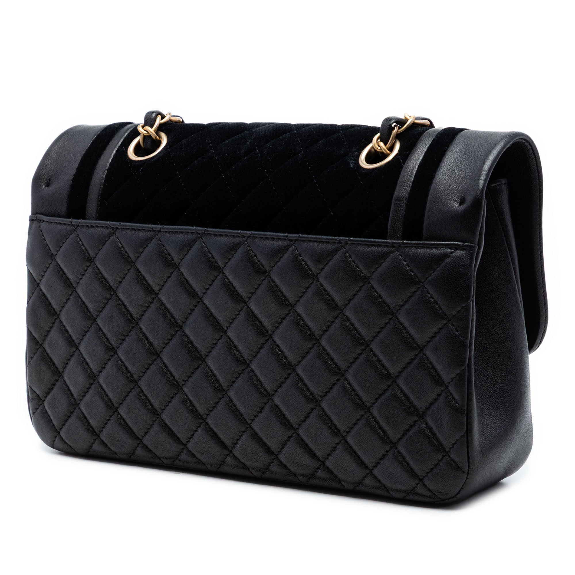 Chanel Paris Cosmopolite Medium Velvet and Metallic Lambskin Flap - image 2