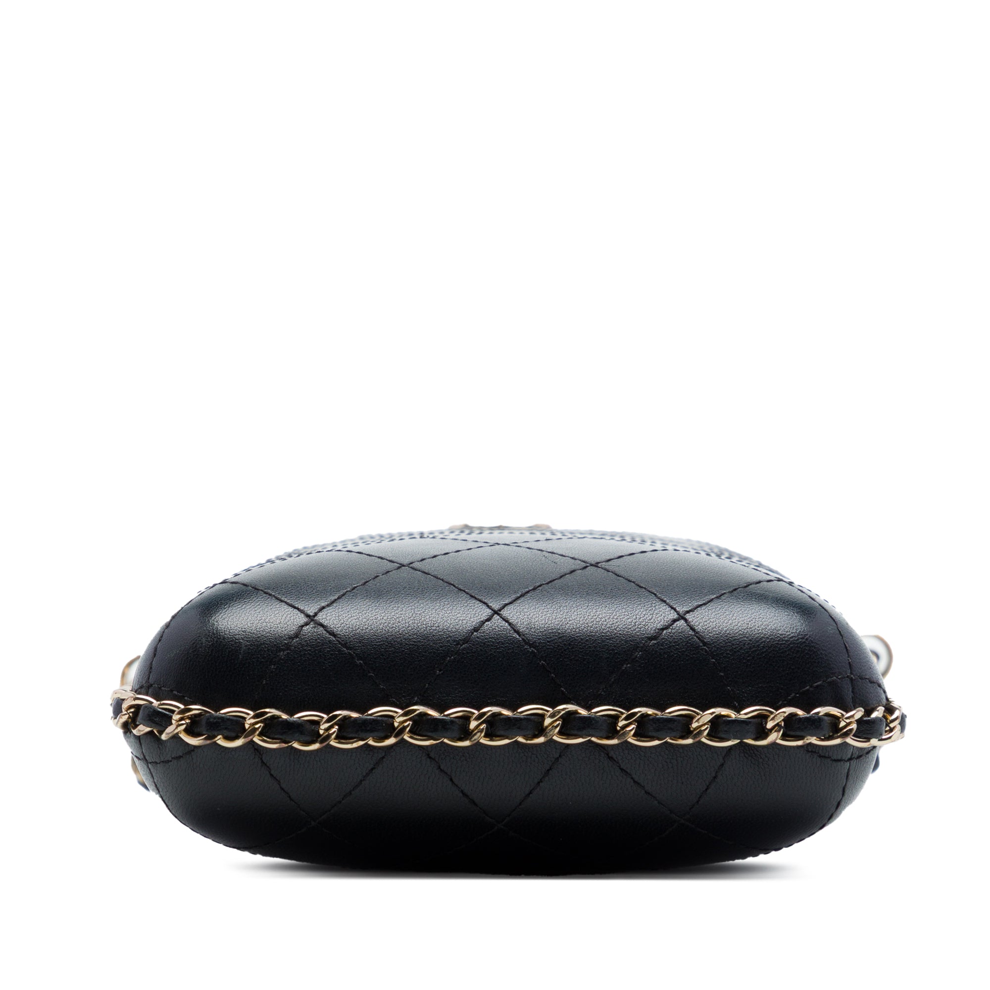 Chanel CC Quilted Lambskin Chain Around Phone Holder - image 3