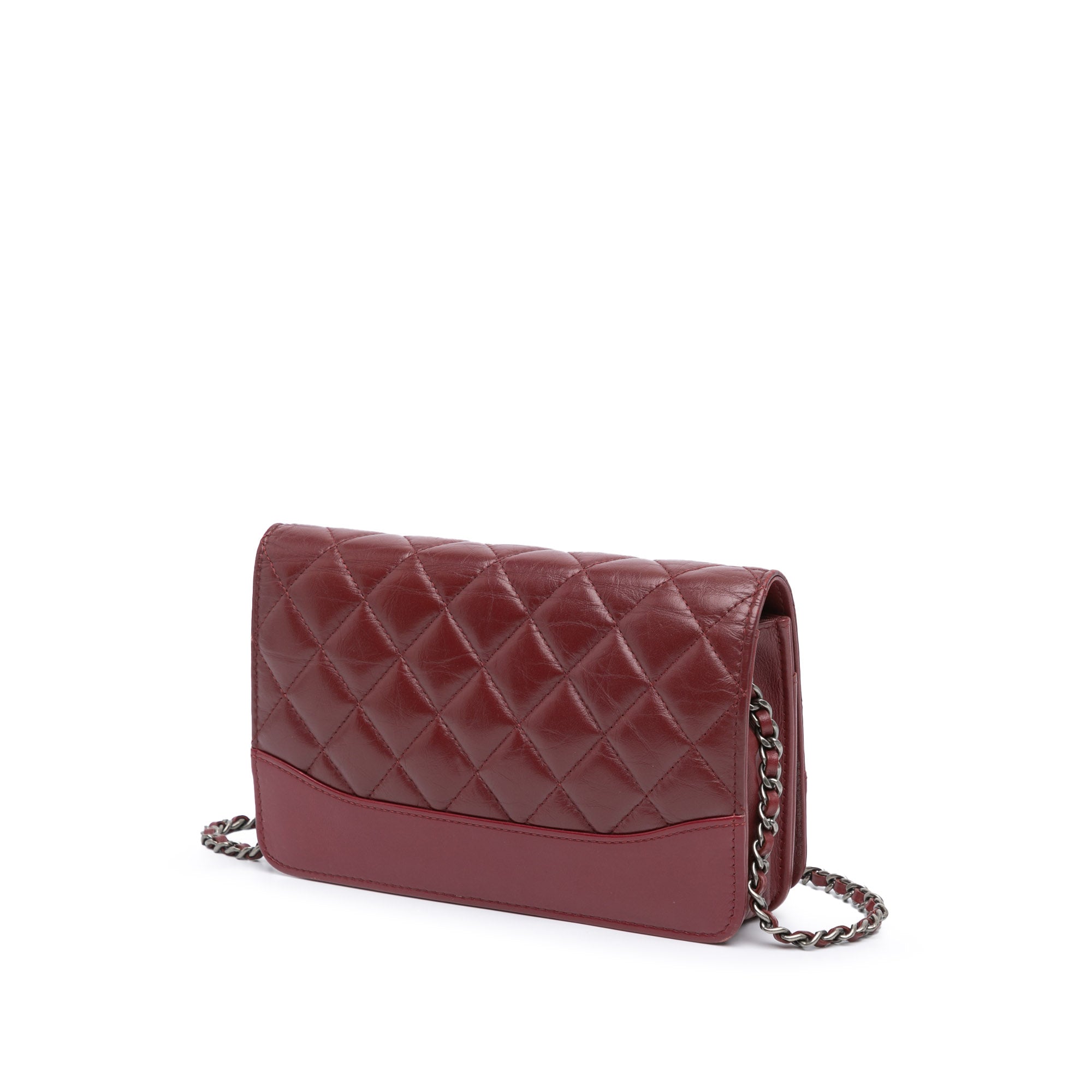 Chanel Quilted Aged Calfskin Gabrielle Wallet on Chain - image 2