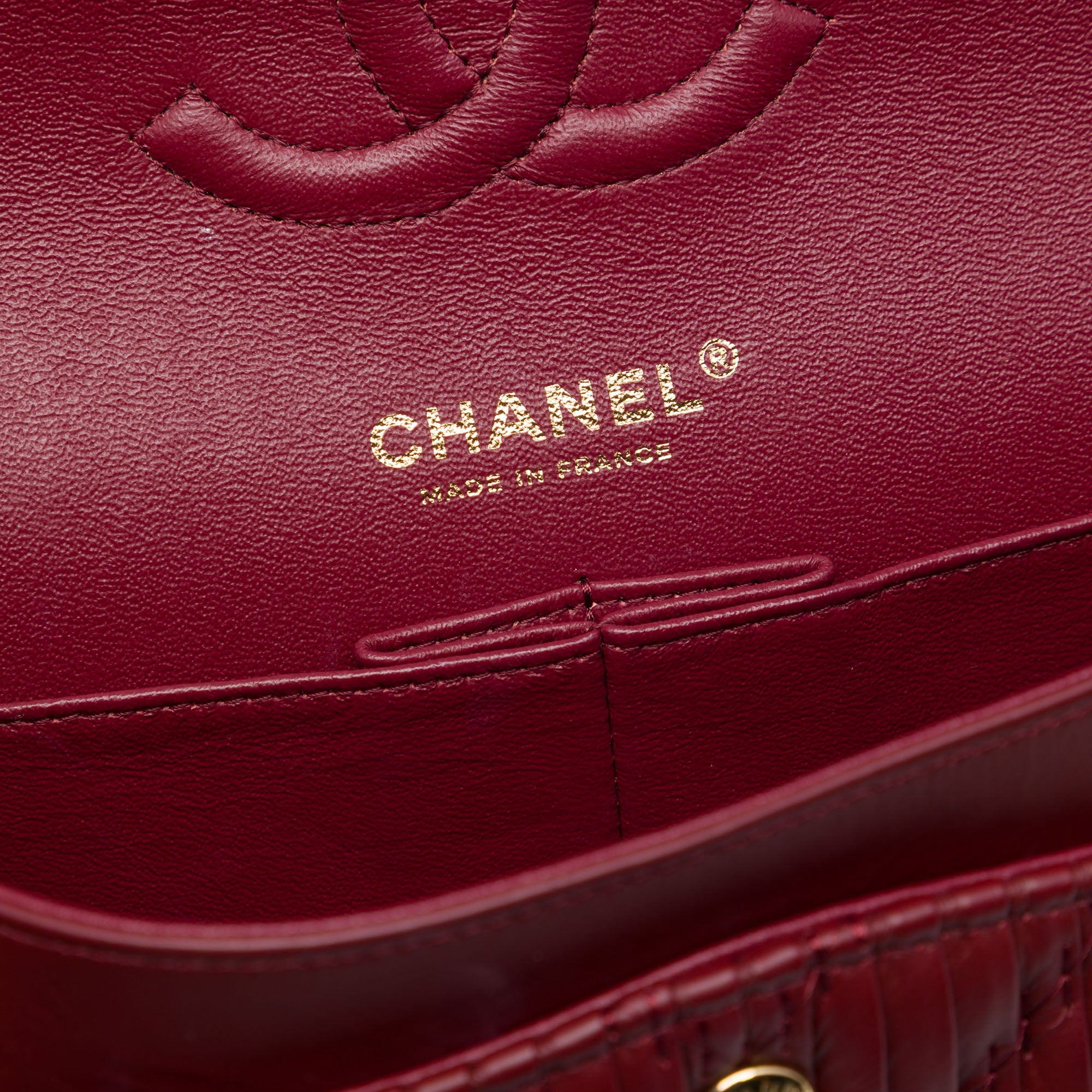 Chanel Medium Classic Chevron Calfskin Pleated Double Flap - image 5