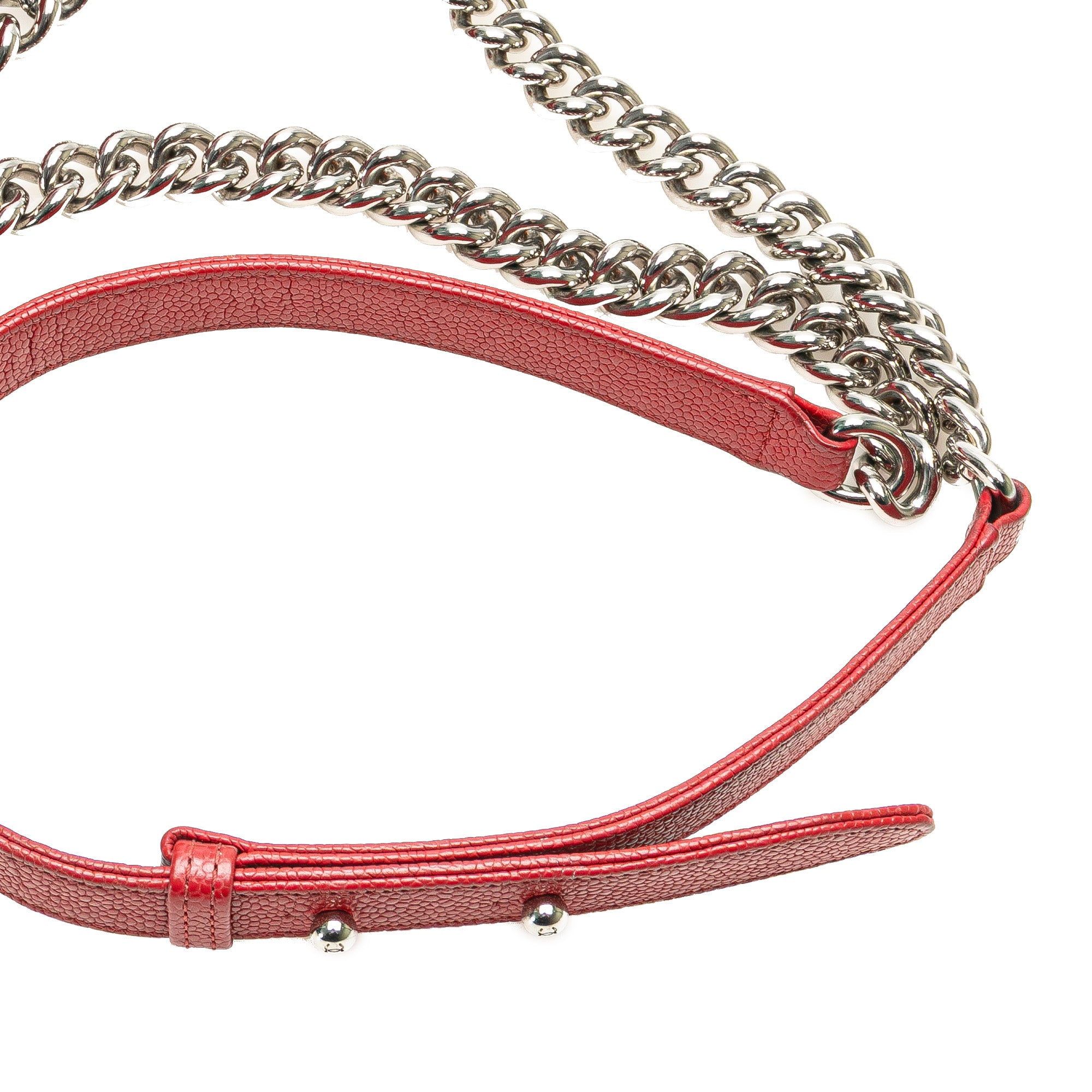 Chanel Small Chevron Caviar Boy Flap - image 16