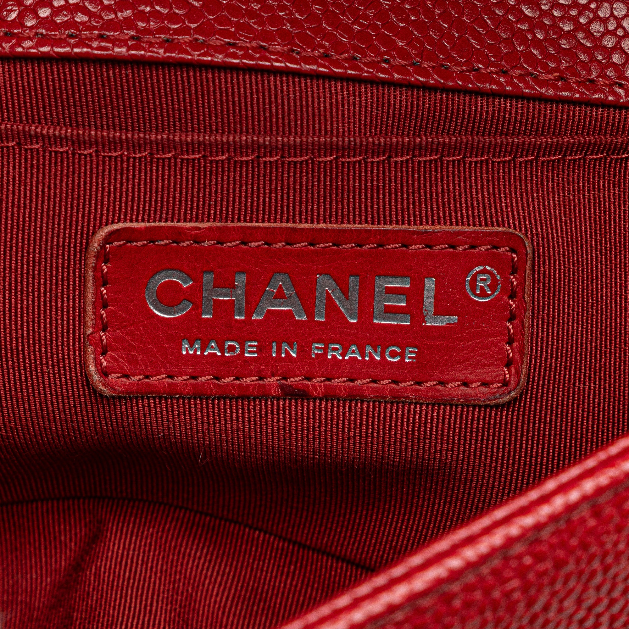 Chanel Small Chevron Caviar Boy Flap - image 5