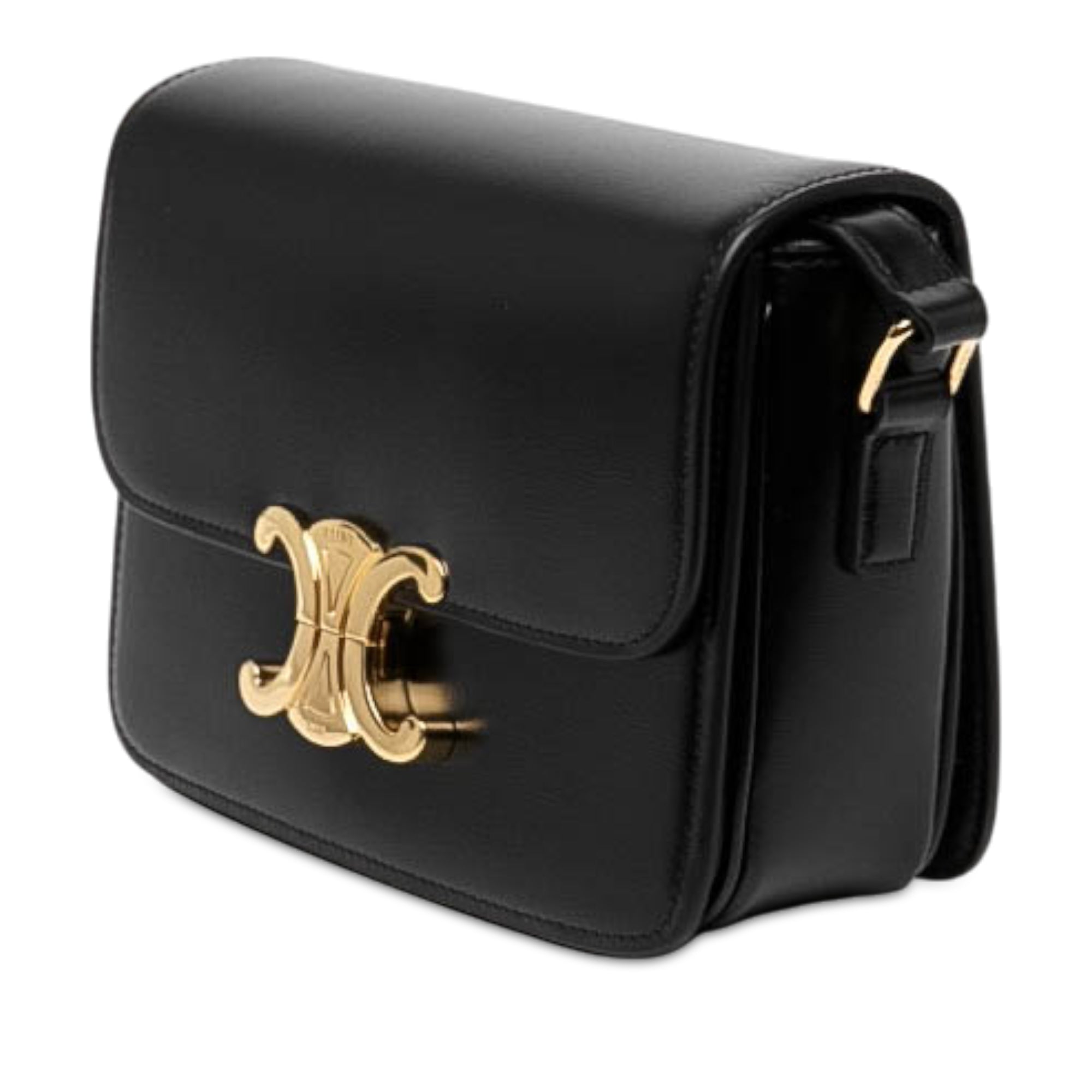 Celine Teen Shiny Calfskin Triomphe Crossbody - image 2