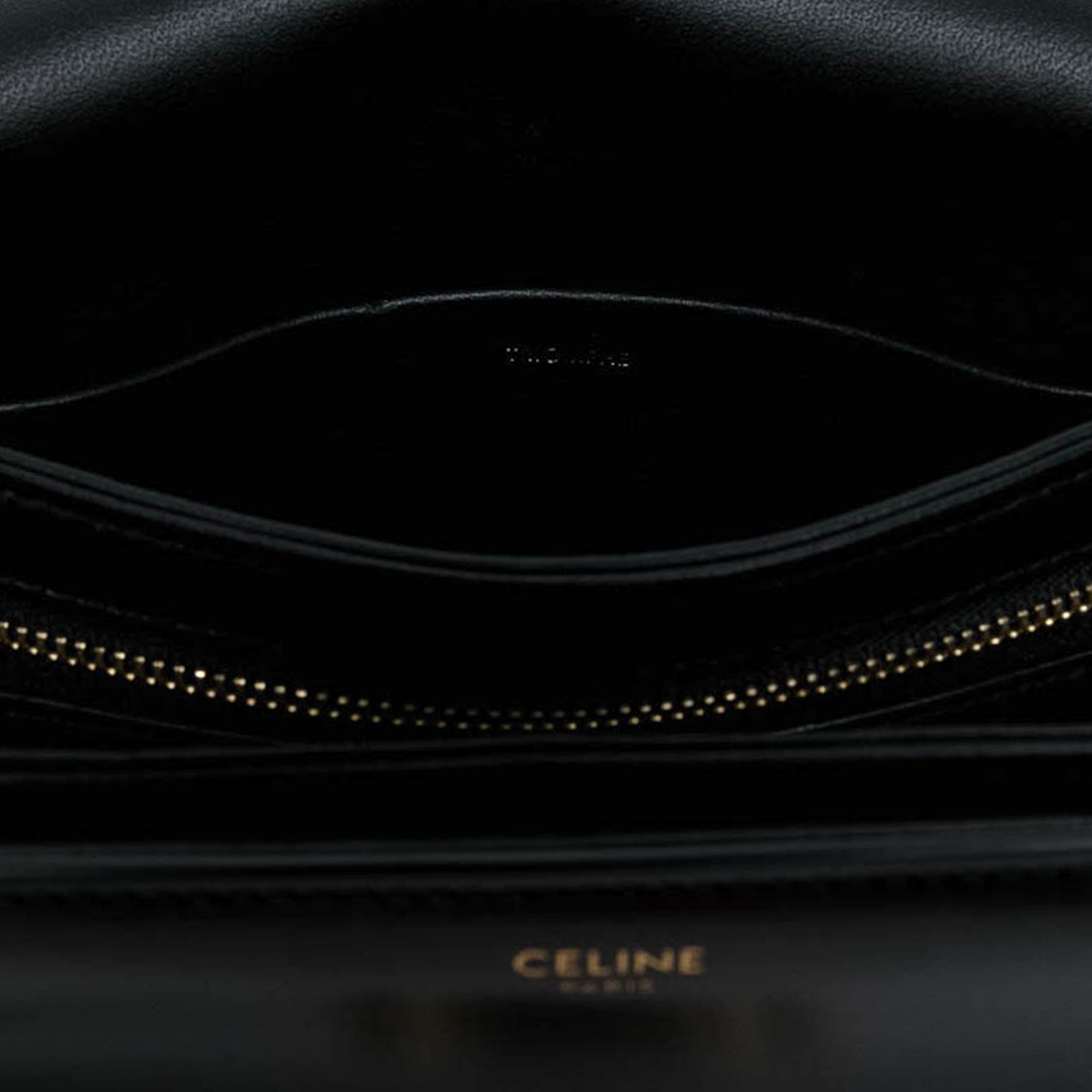 Celine Teen Shiny Calfskin Triomphe Crossbody - image 5