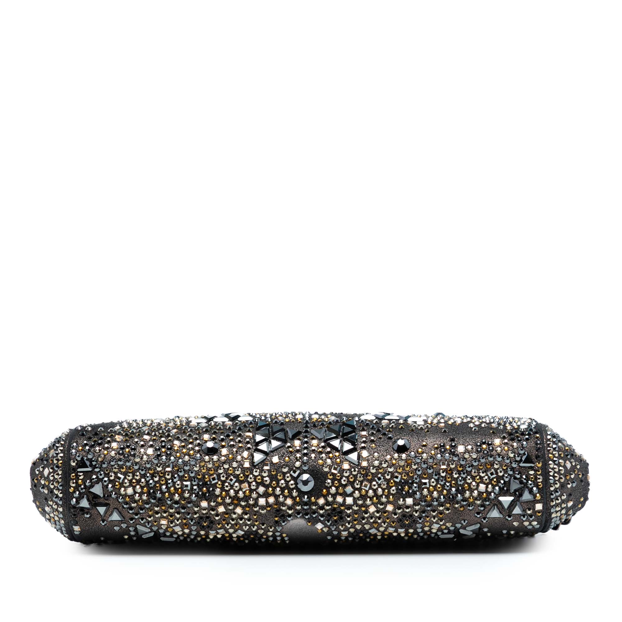 Chanel CC Glitter Lambskin Studded Frame Clutch on Chain - image 3