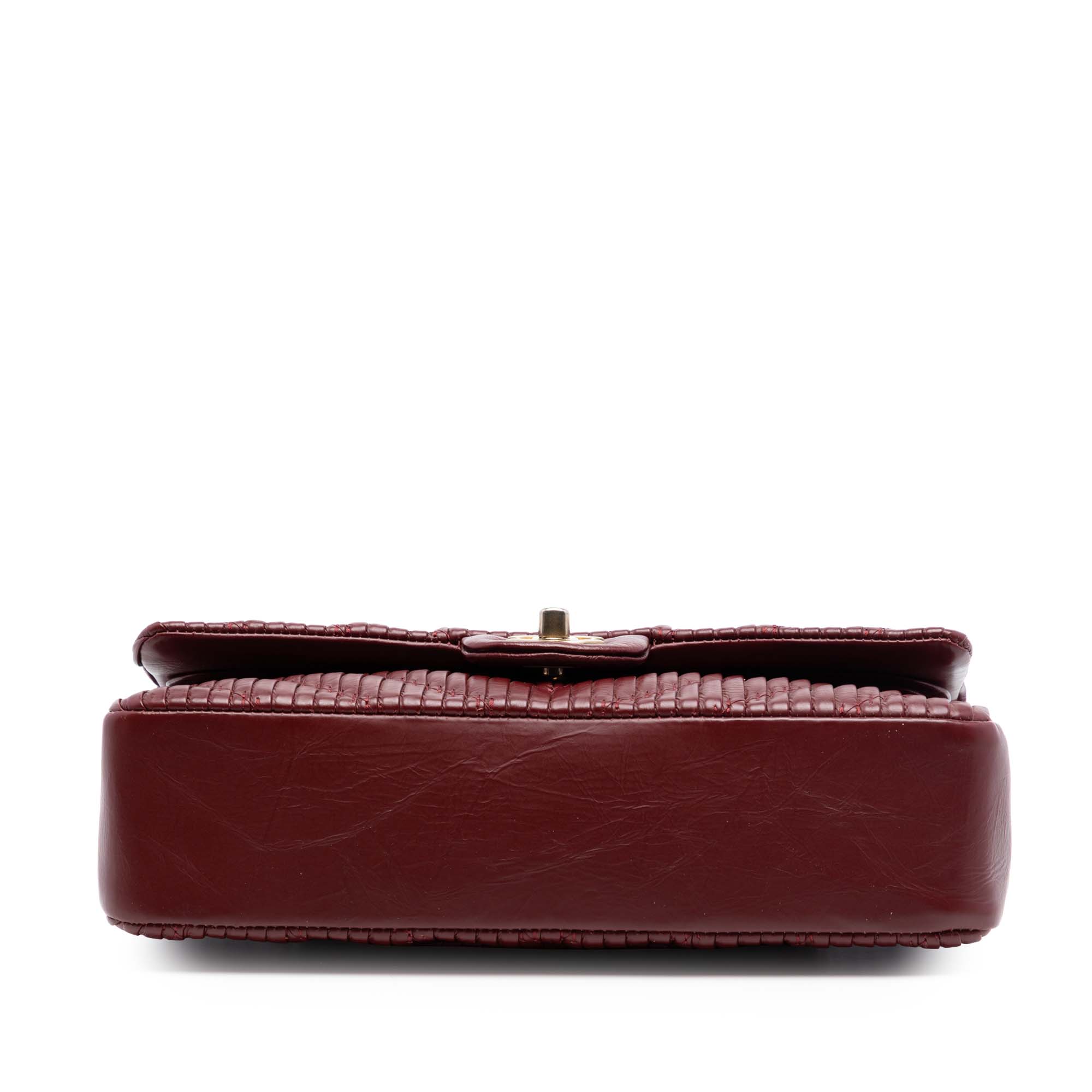 Chanel Medium Classic Chevron Calfskin Pleated Double Flap - image 3