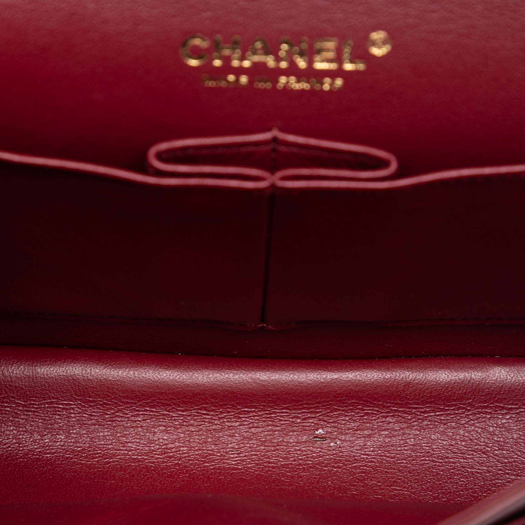 Chanel Medium Classic Chevron Calfskin Pleated Double Flap - image 4
